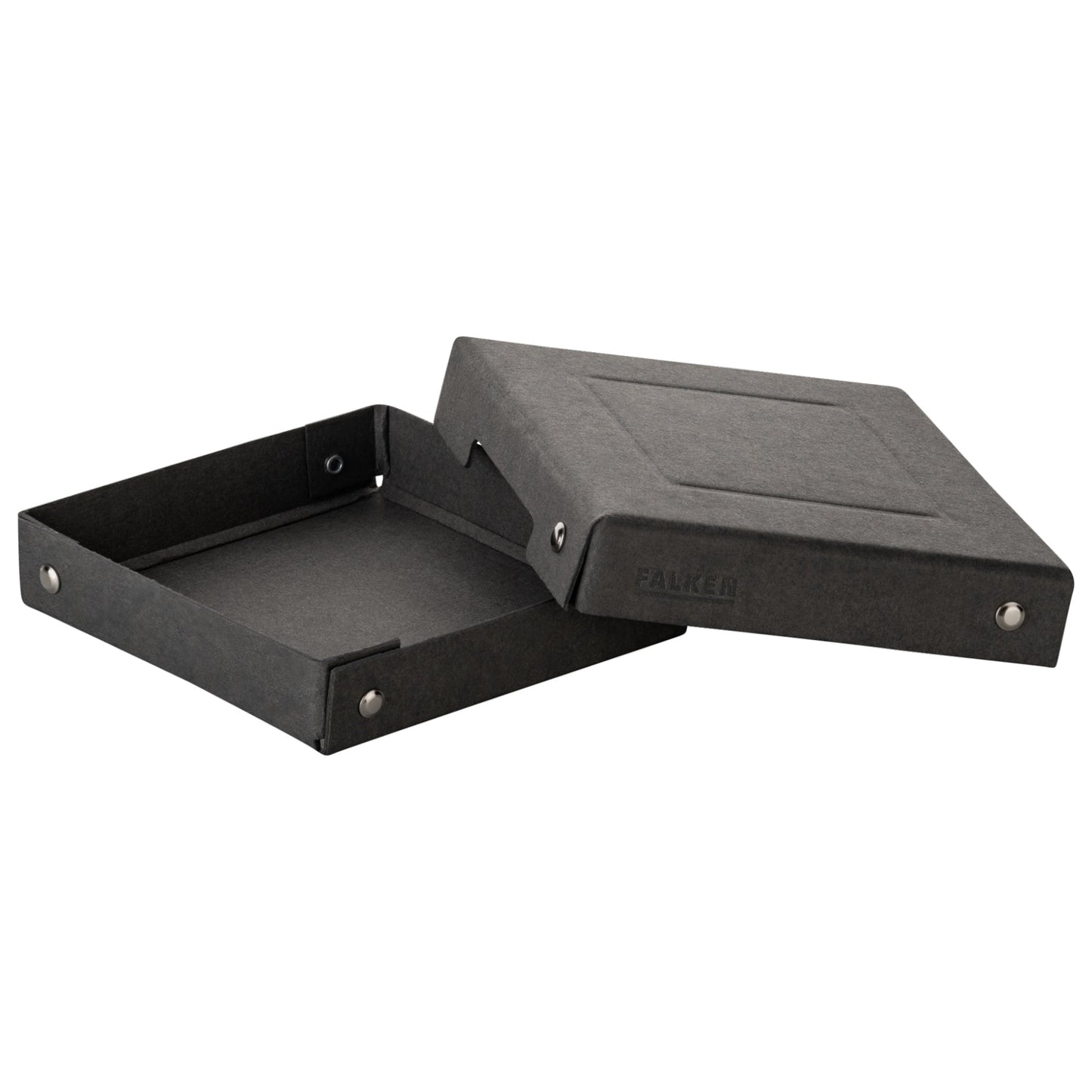 Falken Aufbewahrungsbox PureBox Black 13 x 2,5 x 13 cm (B x H x T) Pappe schwarz