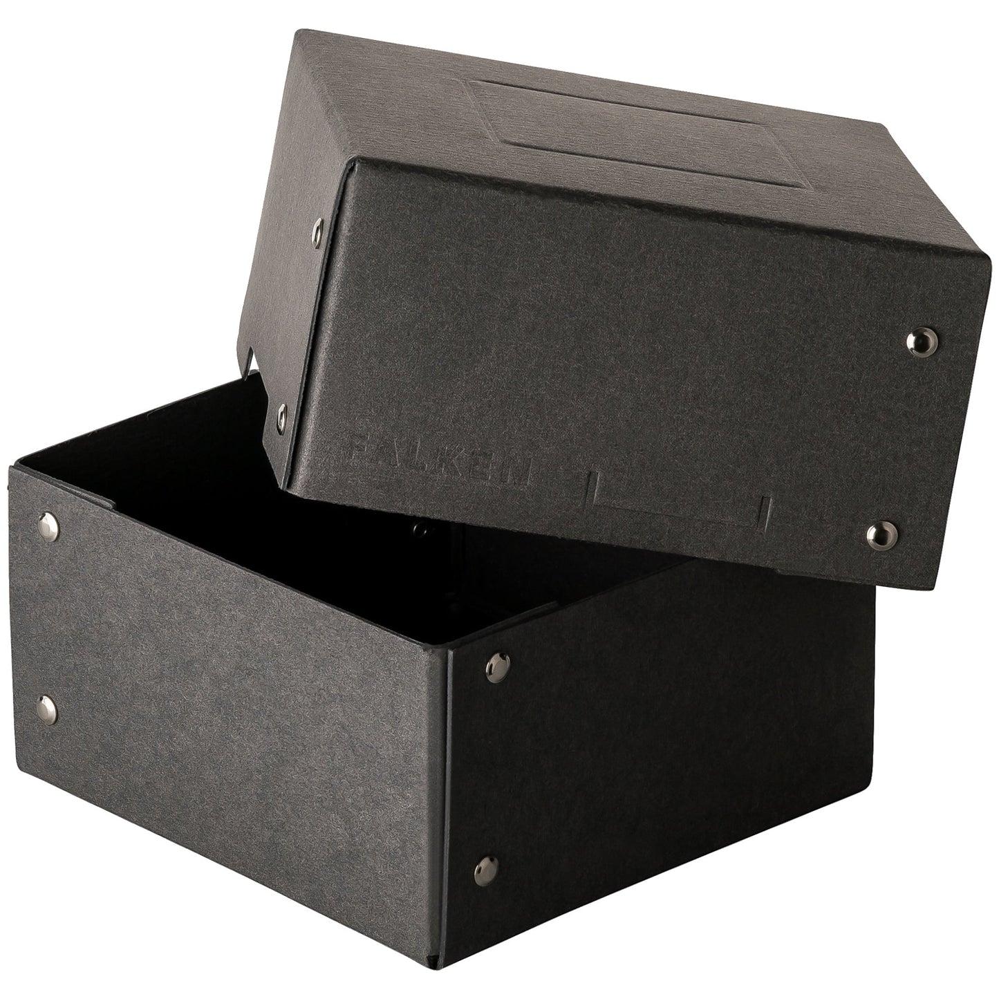 Falken Aufbewahrungsbox PureBox Black 16 x 8,5 x 16 cm (B x H x T) Pappe schwarz