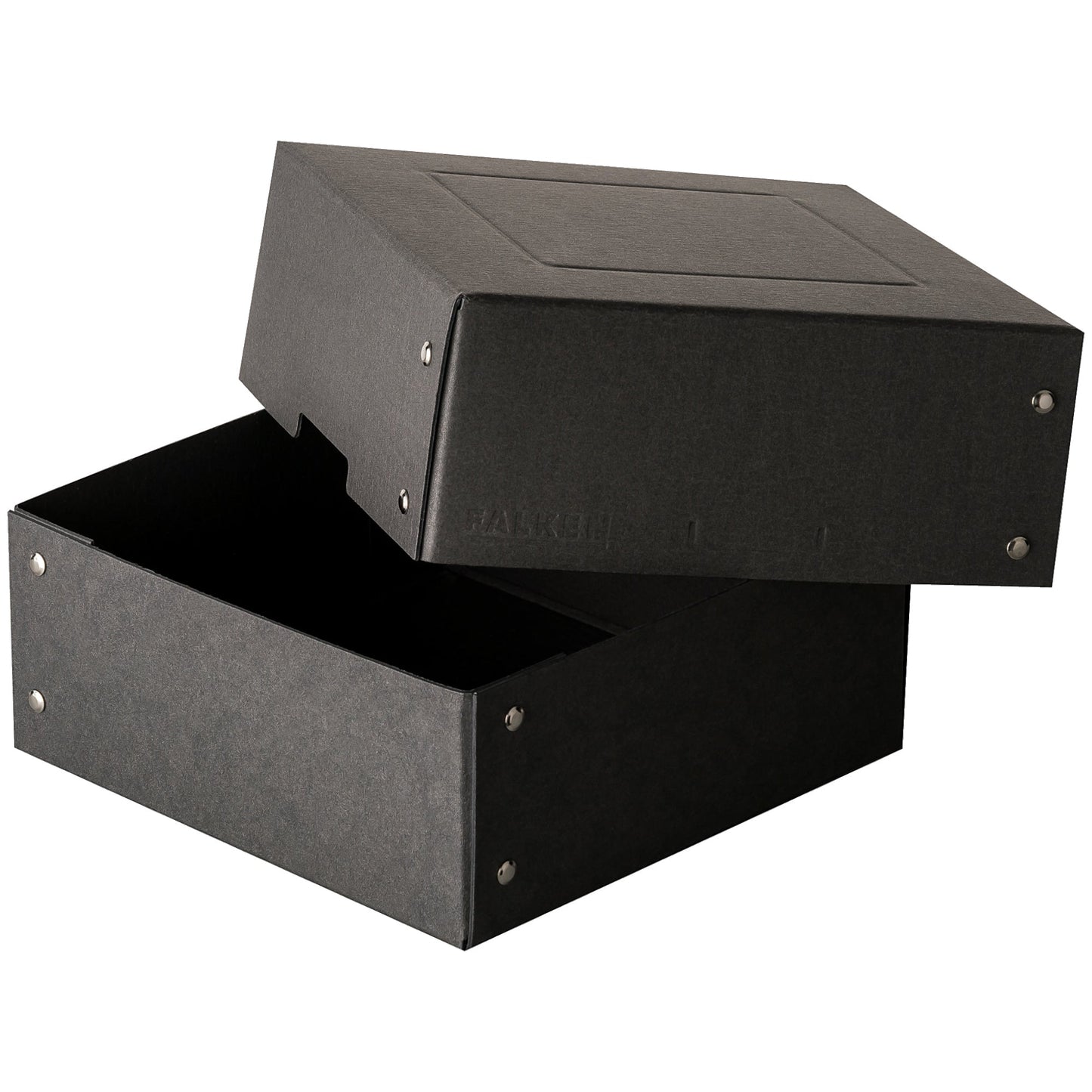 Falken Aufbewahrungsbox PureBox Black 21 x 8,5 x 21 cm (B x H x T) Pappe schwarz