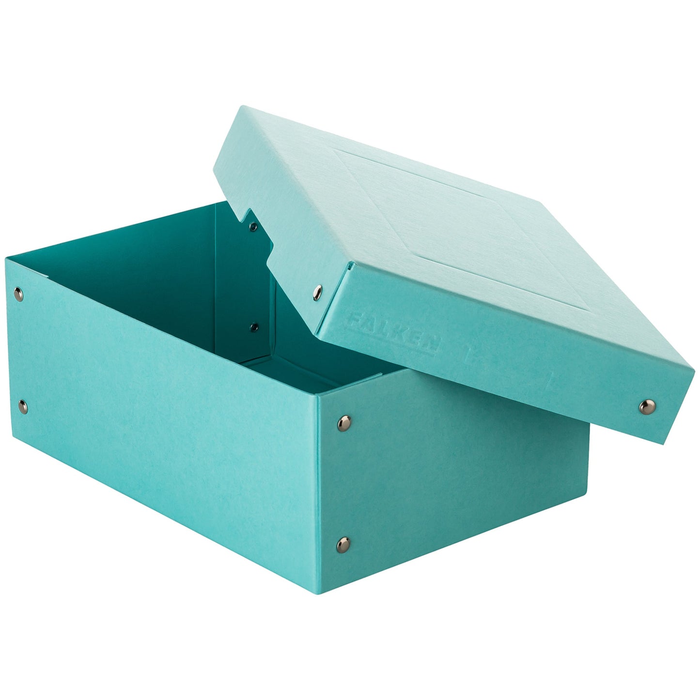Falken Aufbewahrungsbox PureBox Pastell 18 x 10 x 25 cm (B x H x T) DIN A5 Pappe pastellazurblau