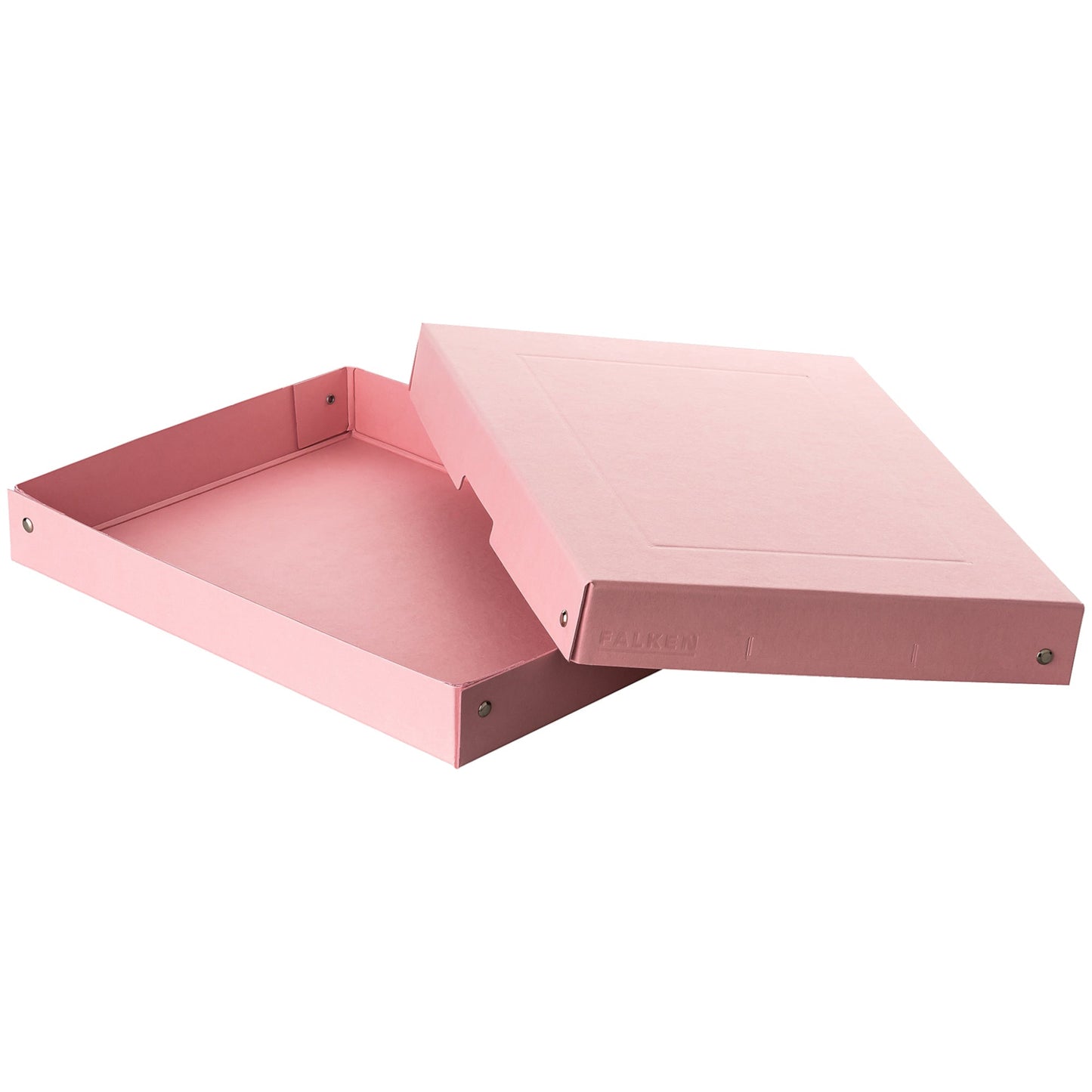 Falken Aufbewahrungsbox PureBox Pastell 24 x 4 x 32 cm (B x H x T) DIN A4 Pappe pastellpink