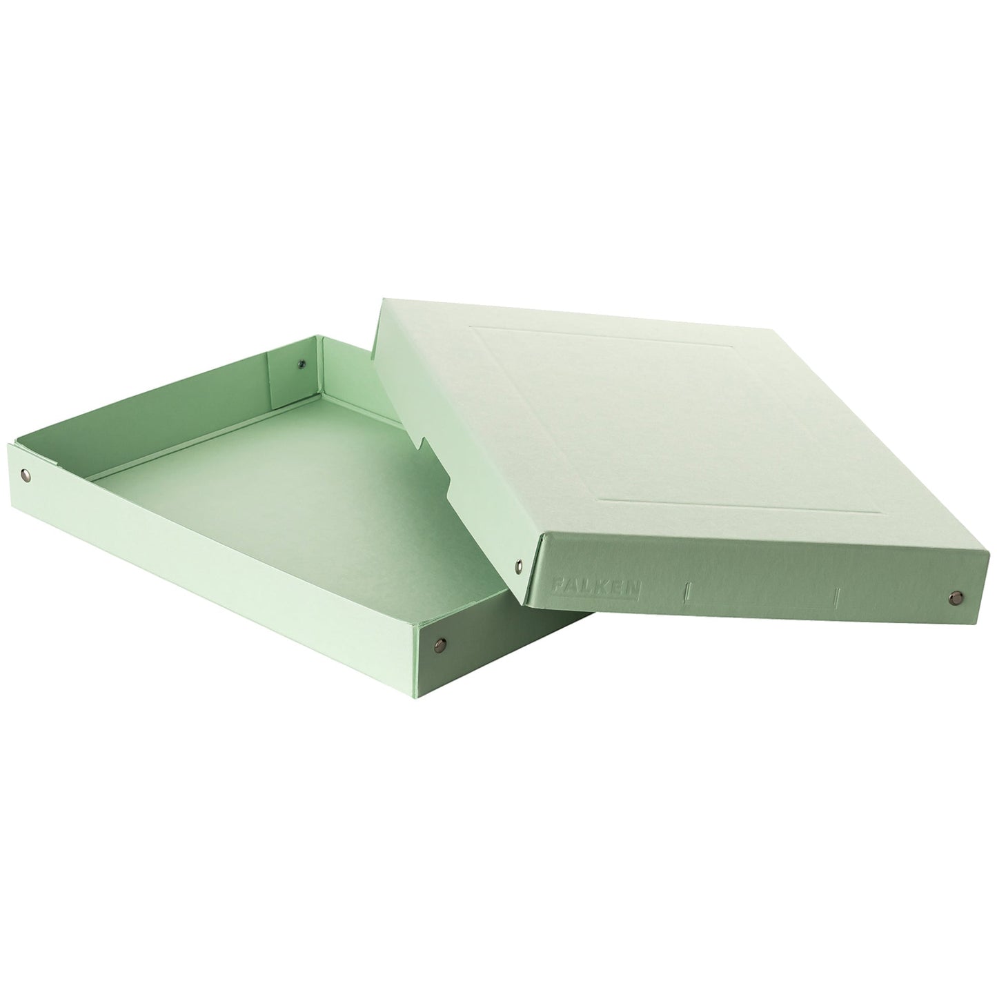 Falken Aufbewahrungsbox PureBox Pastell 24 x 4 x 32 cm (B x H x T) DIN A4 Pappe pastellgrün