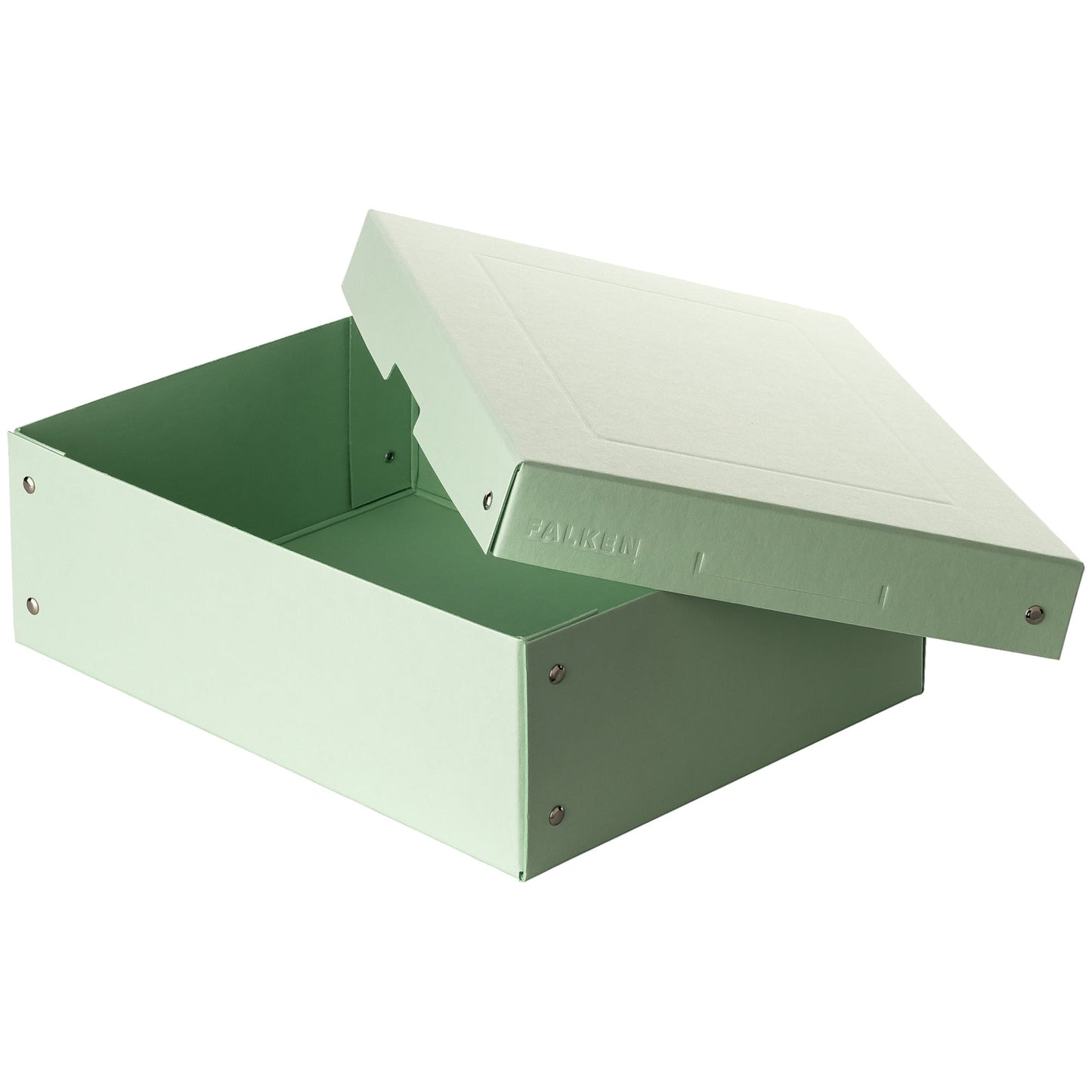 Falken Aufbewahrungsbox PureBox Pastell 24 x 10 x 32 cm (B x H x T) DIN A4 Pappe pastellgrün