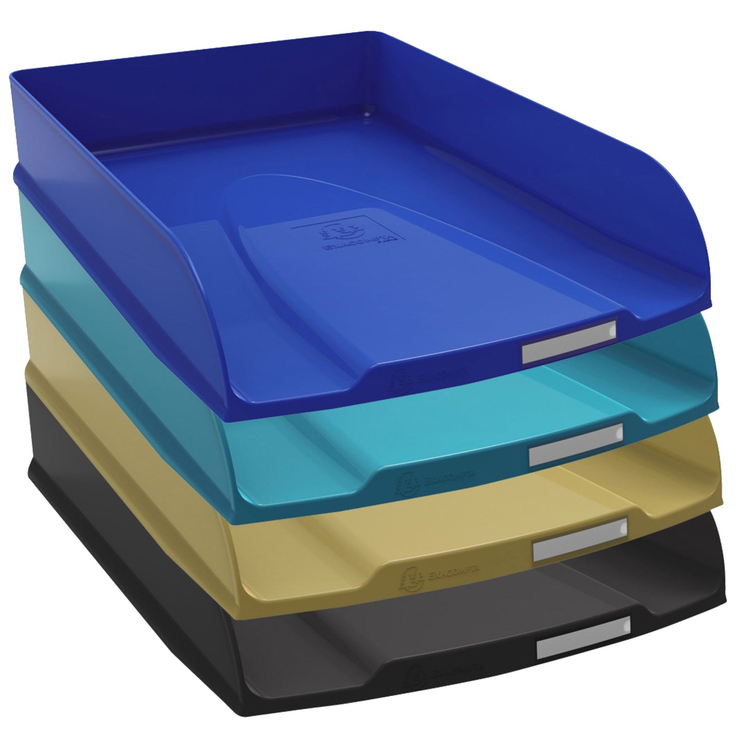 Exacompta Briefablage Neo Deco DIN A4, Überbreite Polystyrol Farbe: farbig sortiert 4 St./Pack.