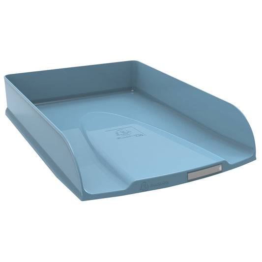 Exacompta Briefablage SKANDI DIN A4, Überbreite Polystyrol Farbe: frostblau