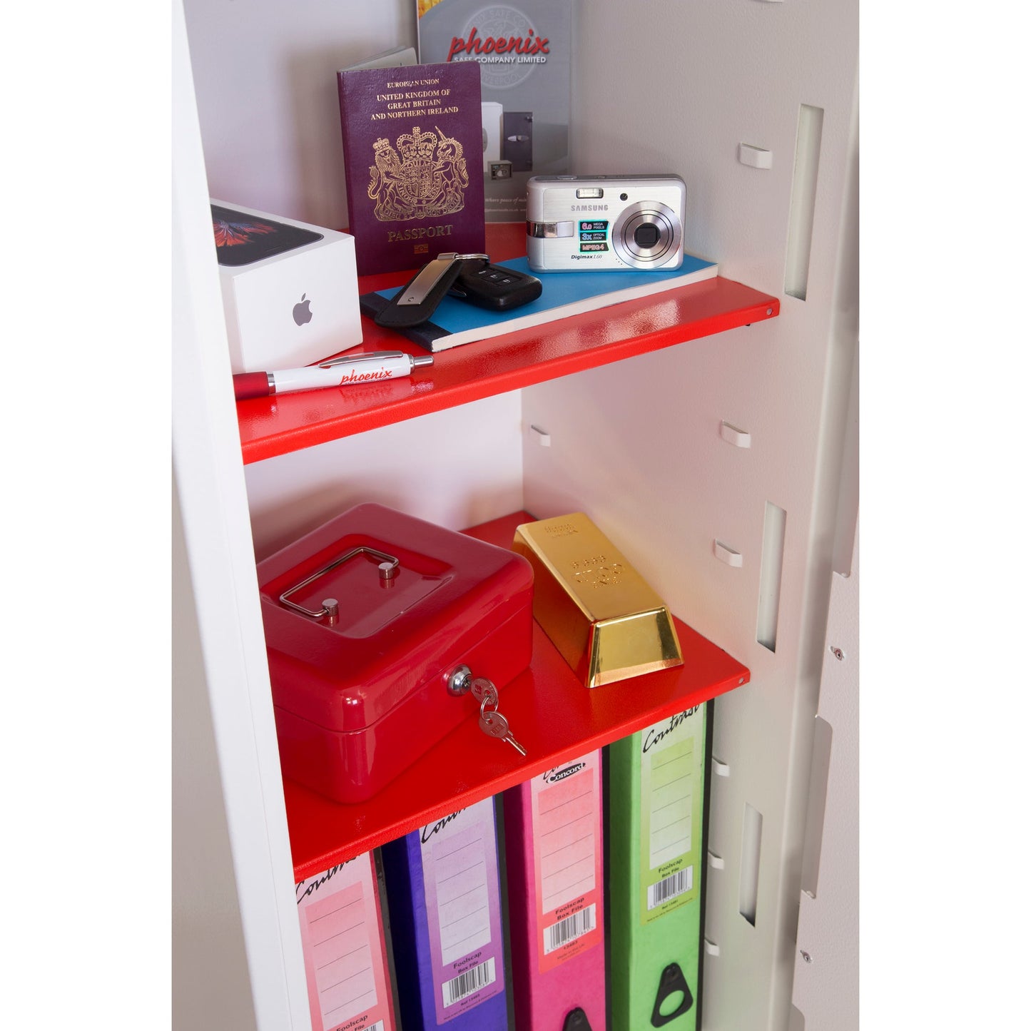 Phoenix Tresor Fortress 36 x 91,5 x 30 cm (B x H x T) Stahl weiß