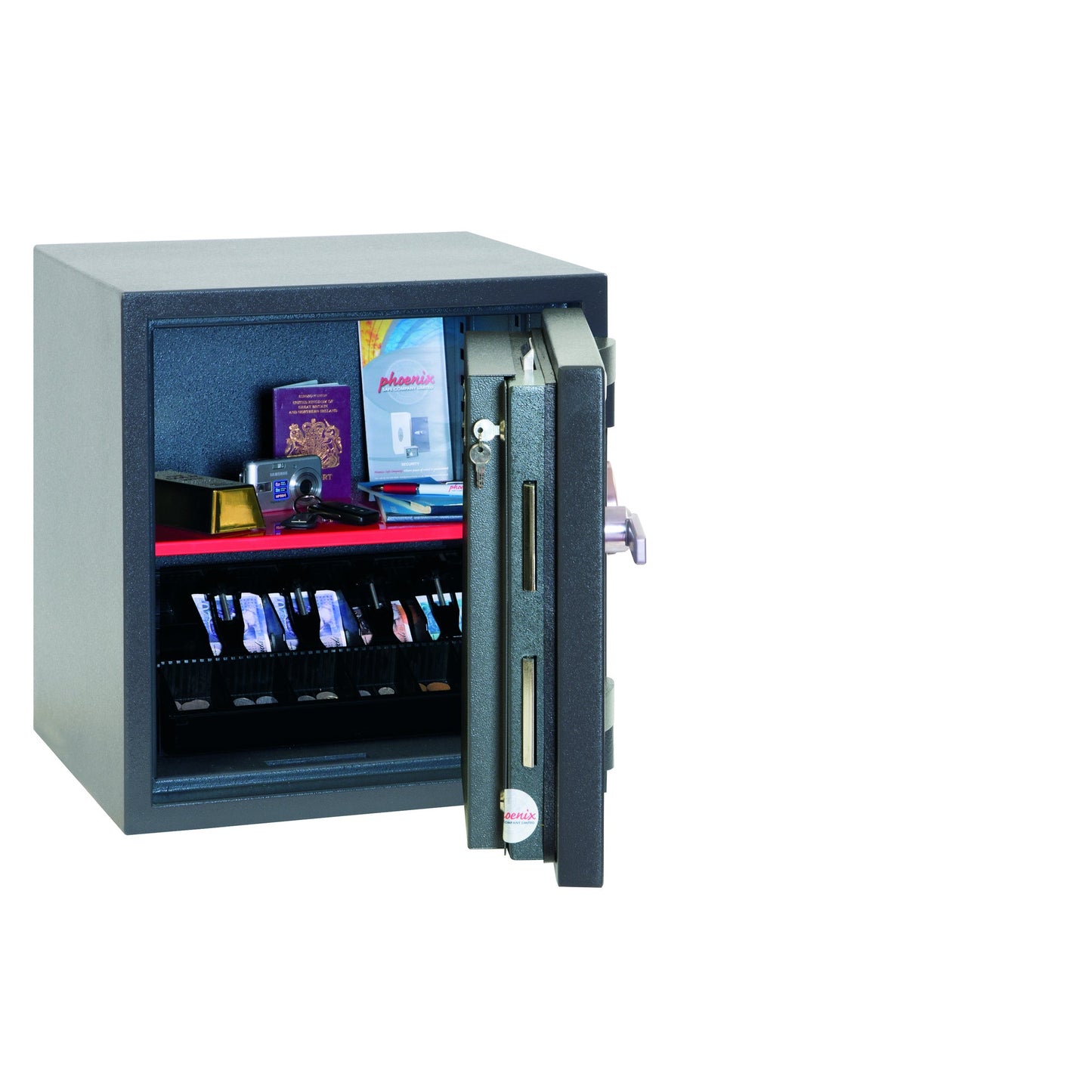 Phoenix Tresor Mercury 40,5 x 44 x 30 cm (B x H x T) Stahl graphitgrau