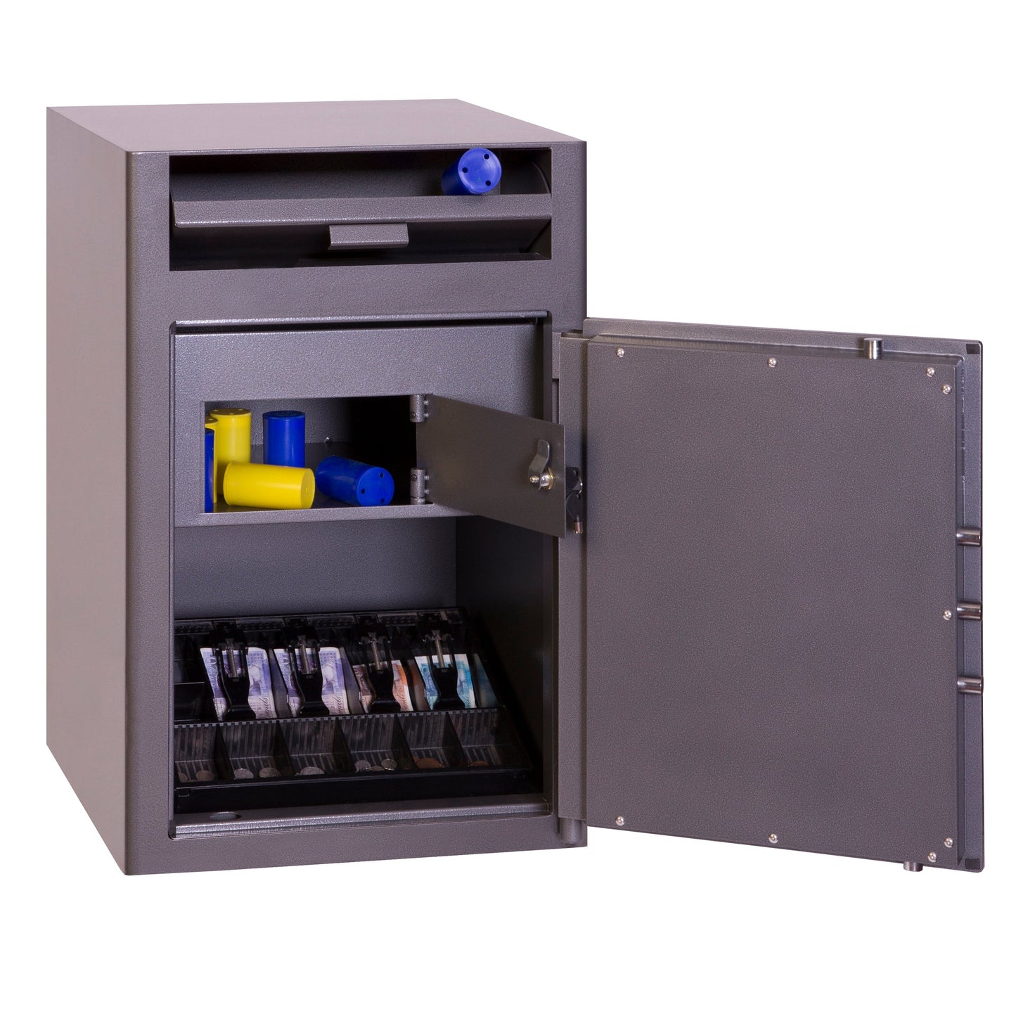 Phoenix Tresor Cashier Deposit 49,5 x 70,8 x 45 cm (B x H x T) Stahl graphitgrau