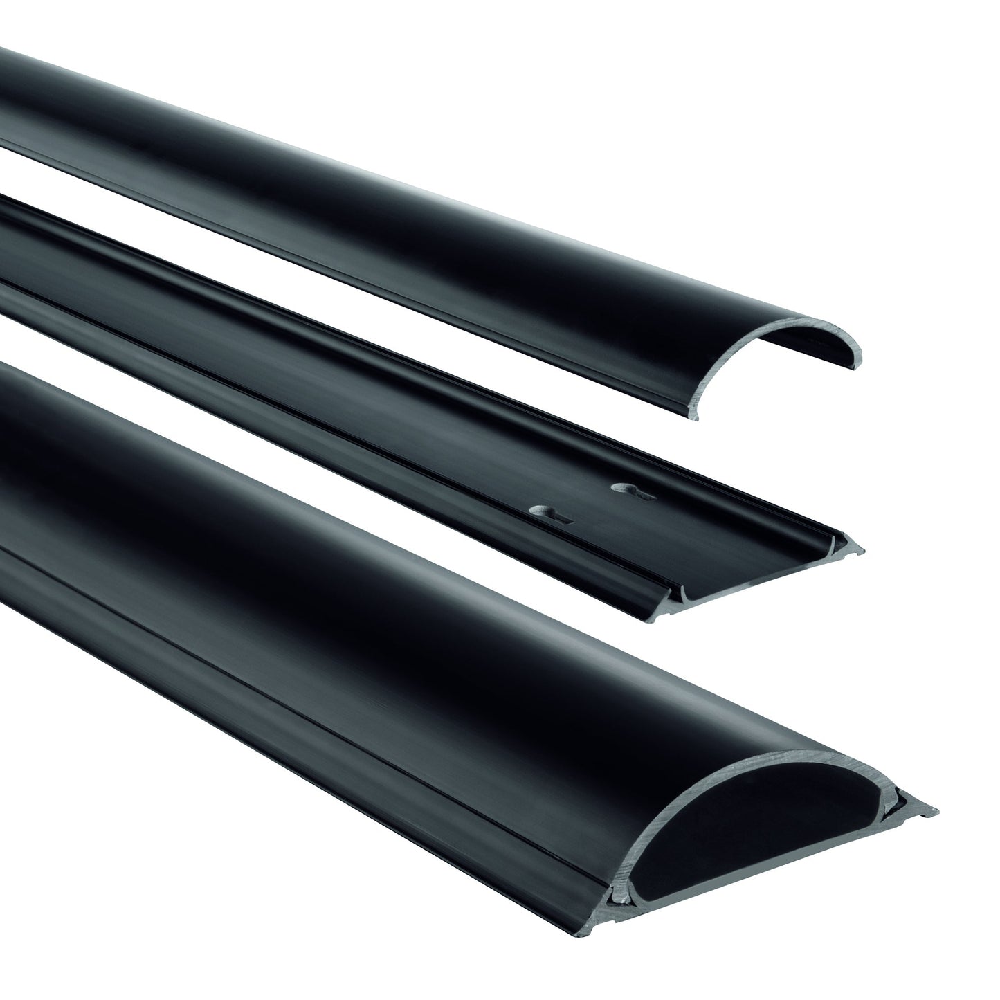 Hama Kabelkanal 1.000 x 70 x 21 mm (B x H x T) PVC schwarz
