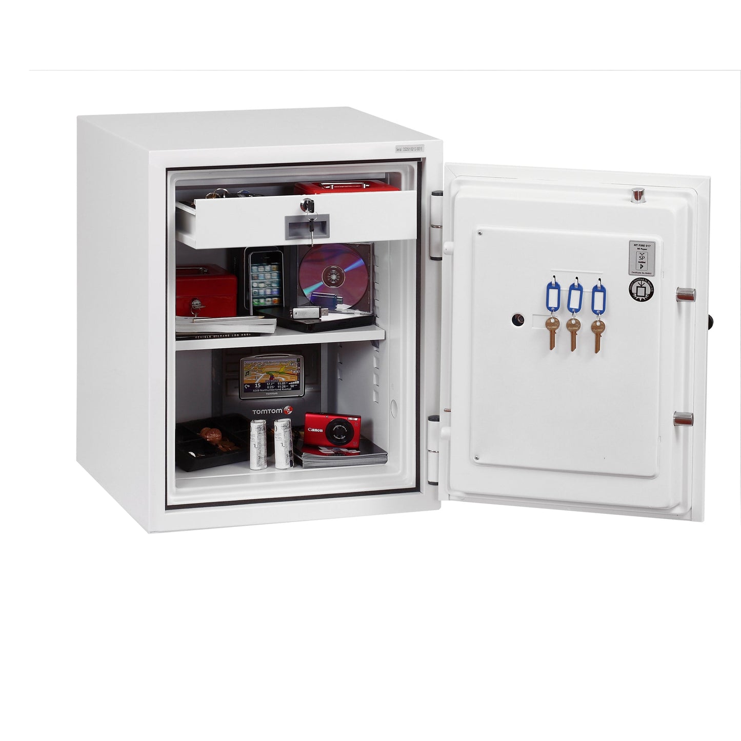 Phoenix Tresor Fire Fighter 37,5 x 51 x 33 cm (B x H x T) Stahl weiß