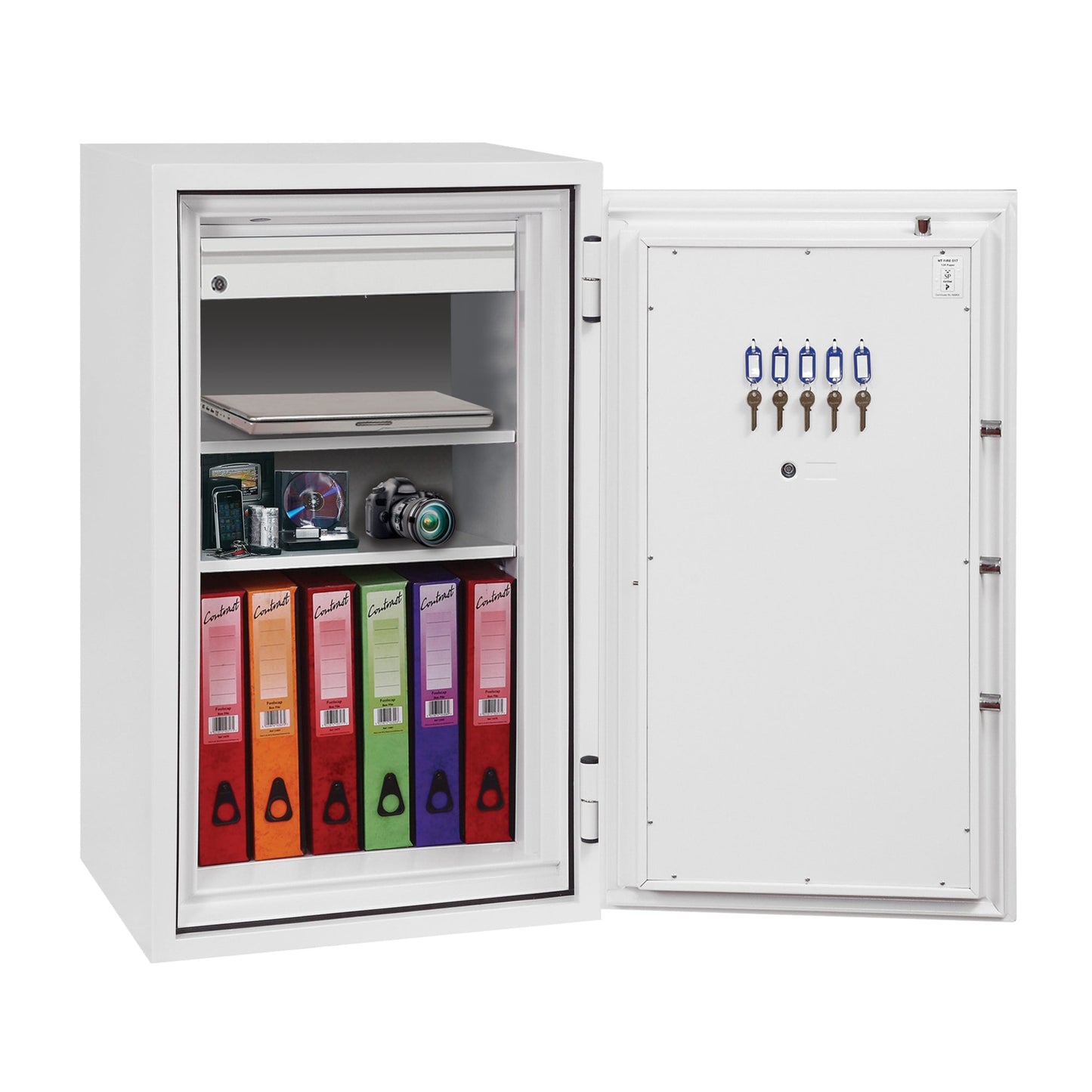 Phoenix Tresor Fire Fighter 47,5 x 98 x 35 cm (B x H x T) Stahl weiß