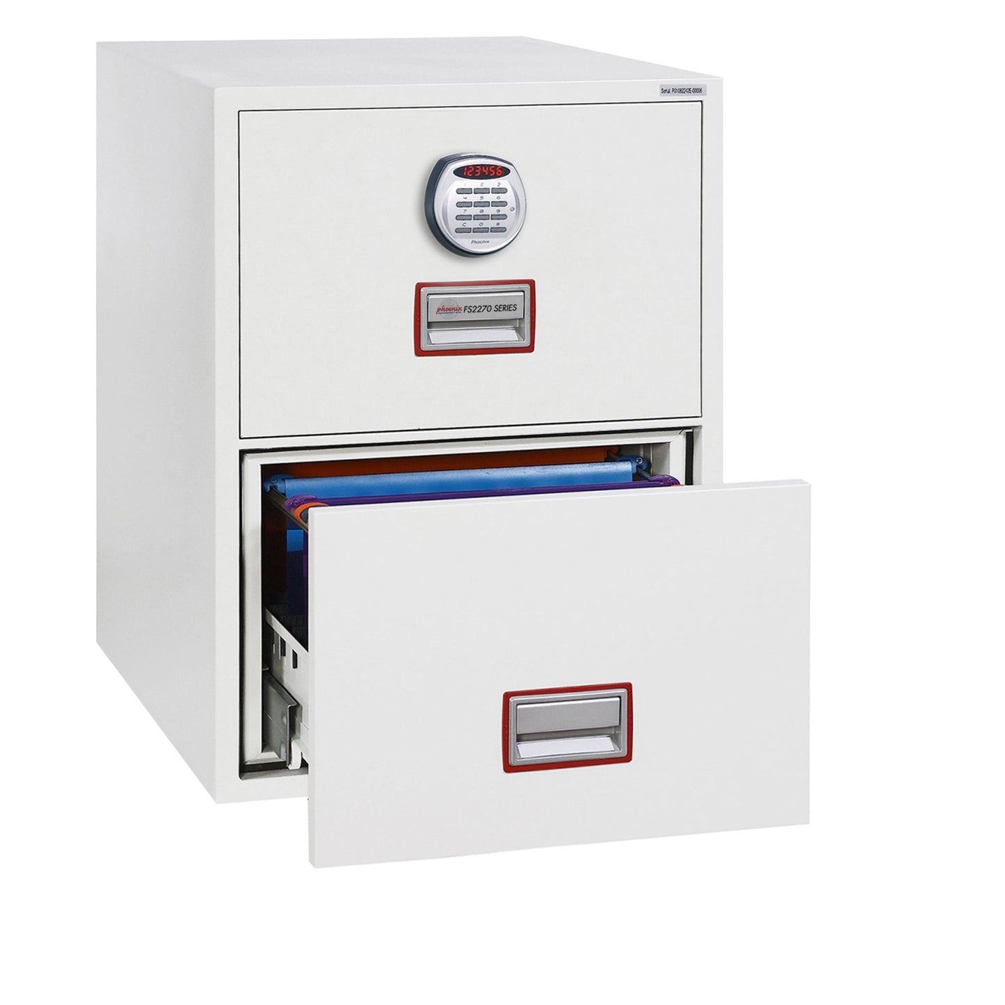 Phoenix Hängeregistraturschrank World Class Vertical Fire File 57 x 76,5 x 70 cm (B x H x T) Stahl weiß