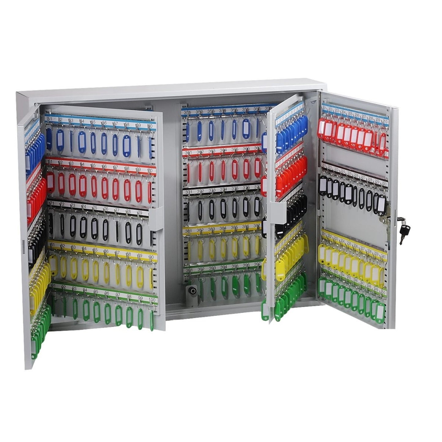 Phoenix Schlüsselschrank 73 x 55 x 14 cm (B x H x T) Stahl, pulverbeschichtet hellgrau