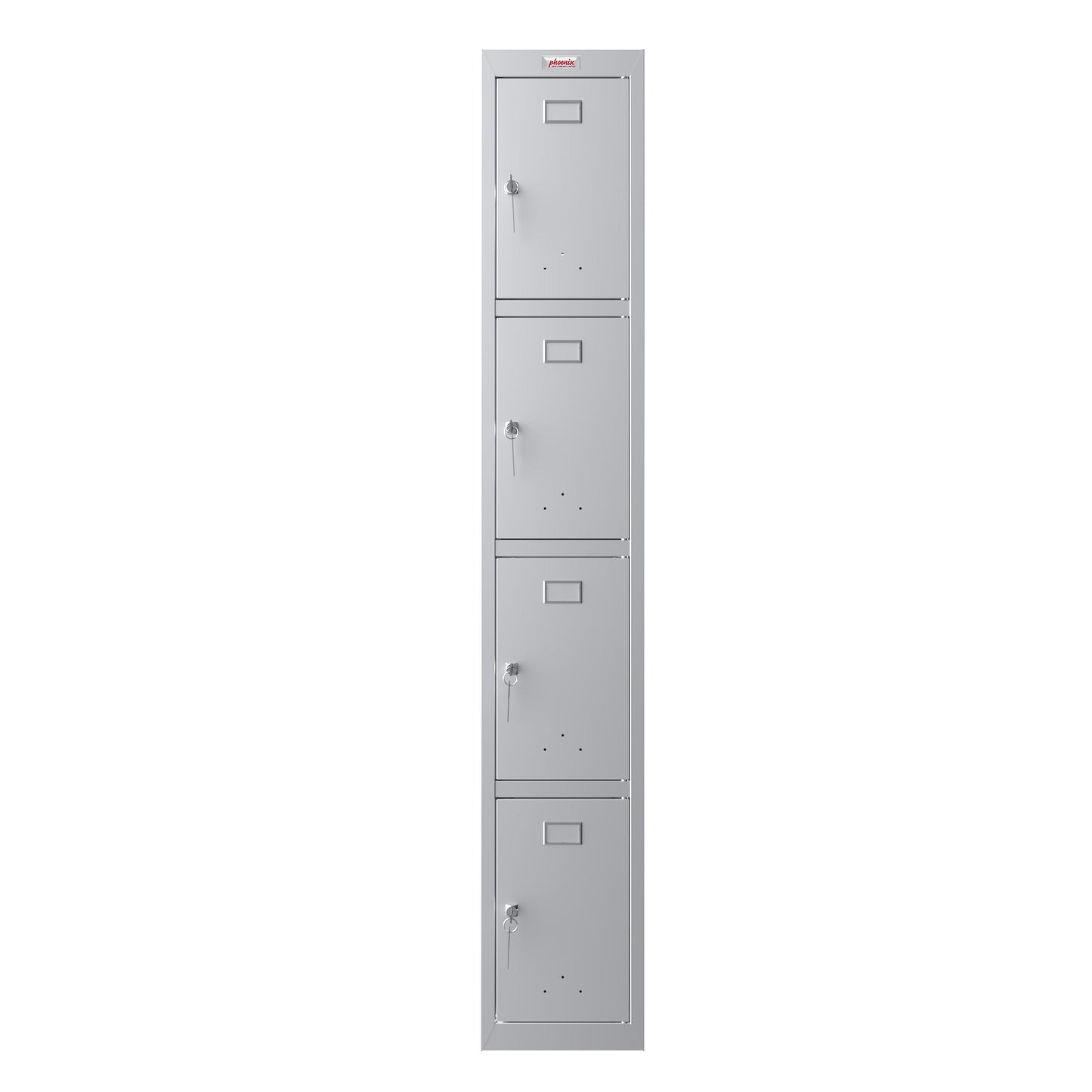 Phoenix Kleiderspind Personal Locker 300 x 1.830 x 500 mm (B x H x T) 1 Abteil Stahl Farbe der Front: grau Farbe des Korpus: grau