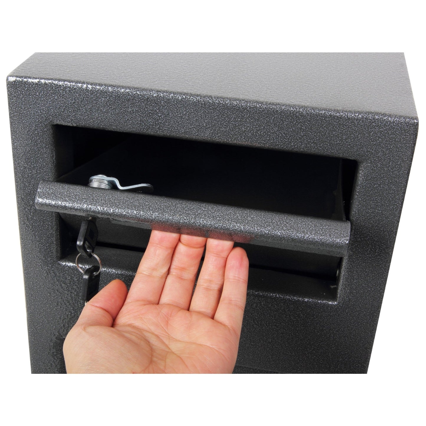Phoenix Tresor Cashier Day Deposit 24 x 38 x 21 cm (B x H x T) Stahl graphitgrau metallic