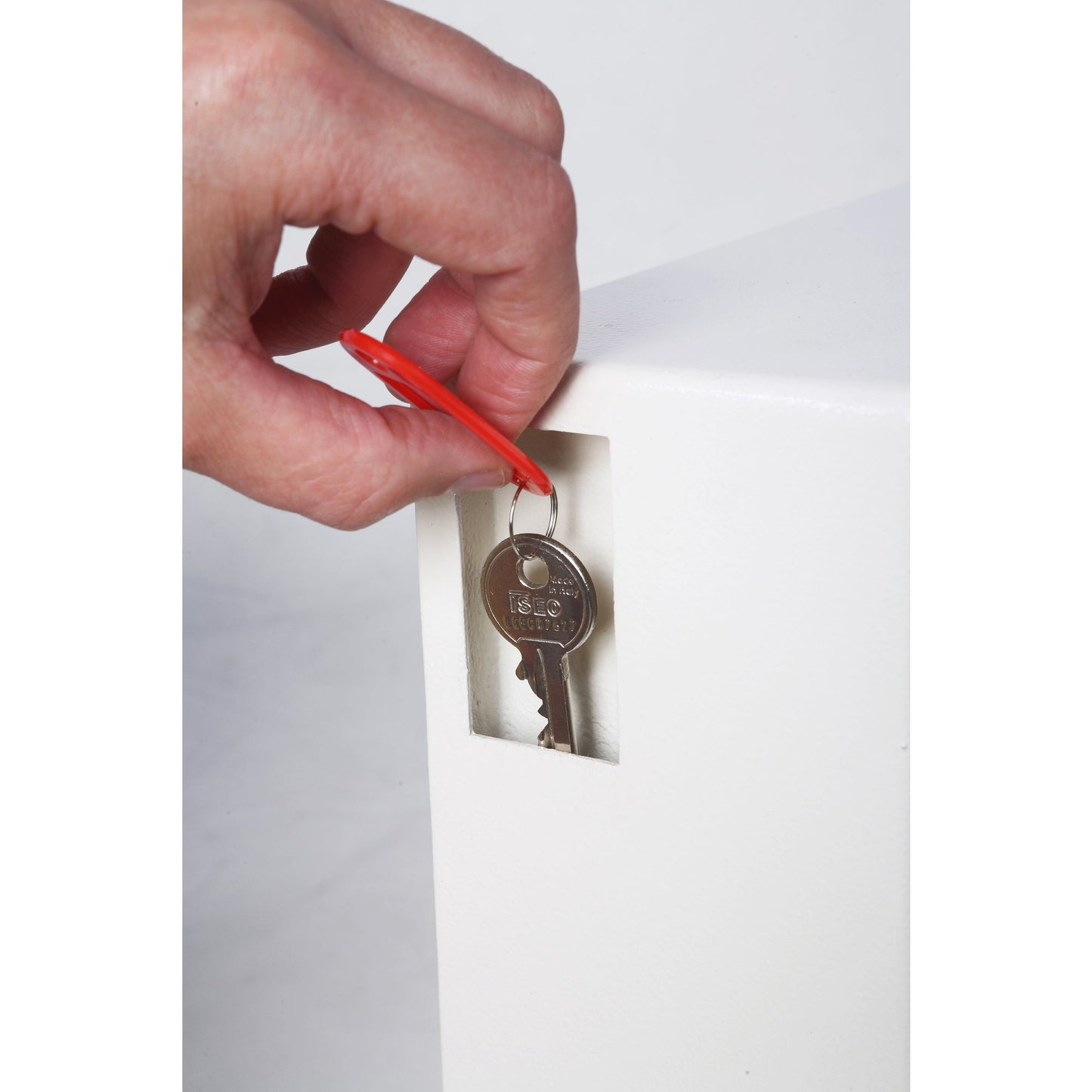 Phoenix Schlüsseltresor Cygnus 58 x 75,5 x 25 cm (B x H x T) Stahl weiß