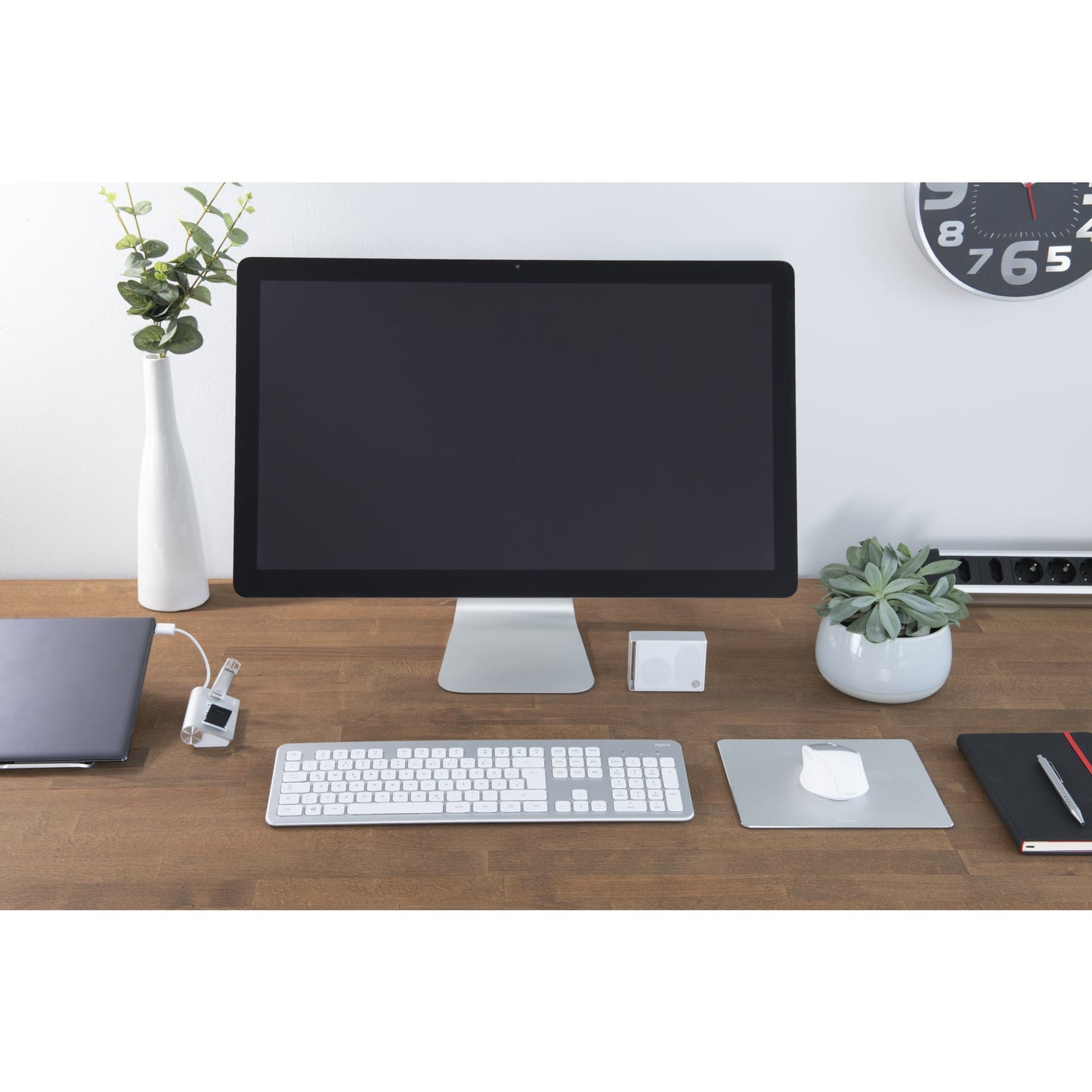 Hama Mauspad Alu 22 x 0,3 x 18 cm (B x H x T) Aluminium/Gummi silber