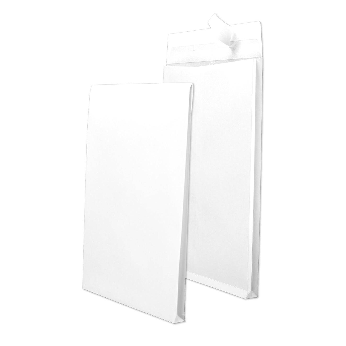 MAILmedia Faltentasche DIN C4 229 x 324 mm (B x H) ohne Fenster 120g/m² mit Haftklebung Kraftpapier weiß 100 St./Pack.