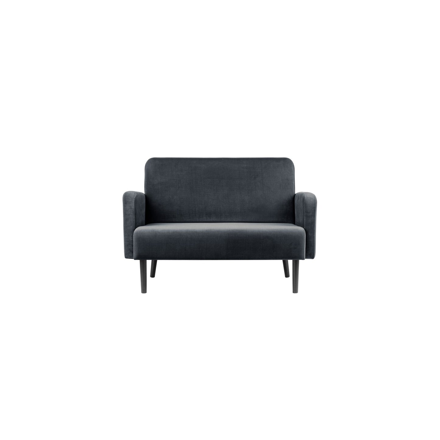 Paperflow Sofa easyChair LISBOA 124 x 83 x 81,5 cm (B x H x T) Samt (100 % Polyester) anthrazit