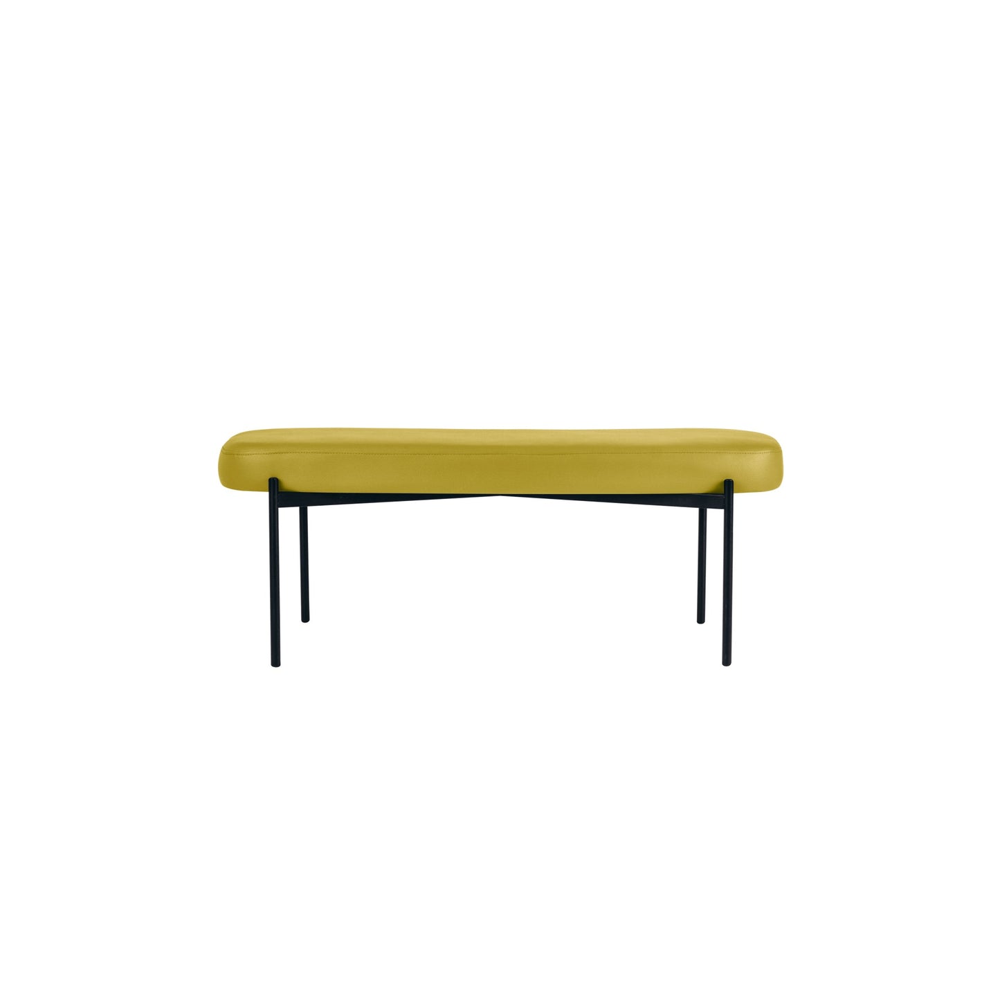 Paperflow Sitzbank GAIA 118 x 45,5 x 42 cm (B x H x T) Werkstoff des Bezuges: Kunstleder (79 % PVC, 21 % PES) Material der Sitzfläche: Spanplatte grün