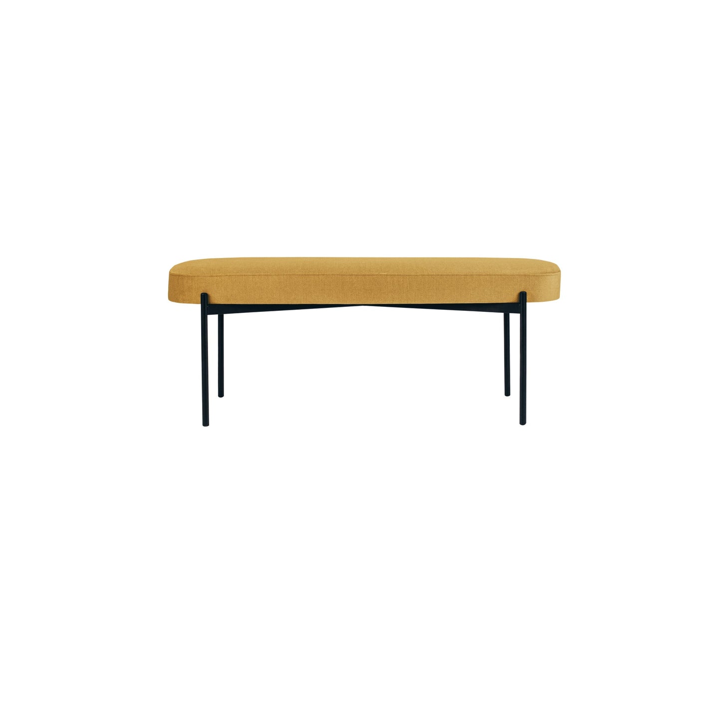 Paperflow Sitzbank GAIA 118 x 45,5 x 42 cm (B x H x T) Werkstoff des Bezuges: Stoff (100 % Polyester) Material der Sitzfläche: Spanplatte safran