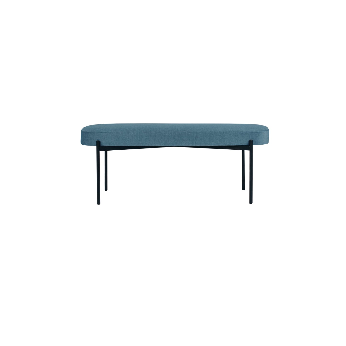Paperflow Sitzbank GAIA 118 x 45,5 x 42 cm (B x H x T) Werkstoff des Bezuges: Stoff (100 % Polyester) Material der Sitzfläche: Spanplatte blau