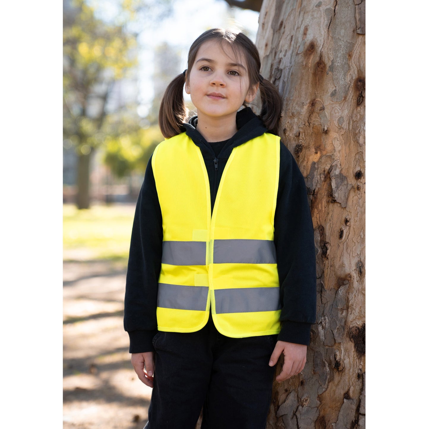 korntex Warnweste Aarhus XXS reflektierend Klettverschluss 100 % Polyester signal-gelb