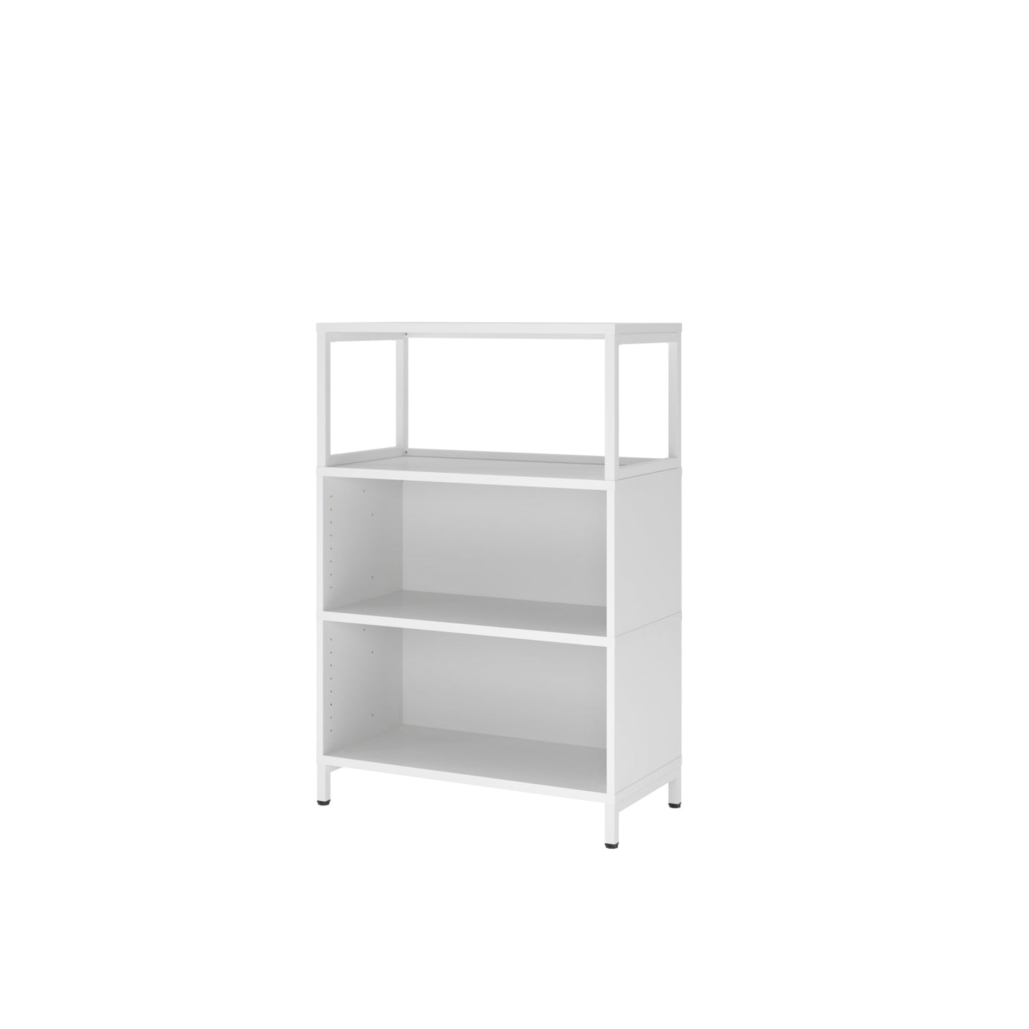 Hammerbacher Regal FlexWall 800 x 1.180 x 400 mm (B x H x T) 28kg Holz weiß