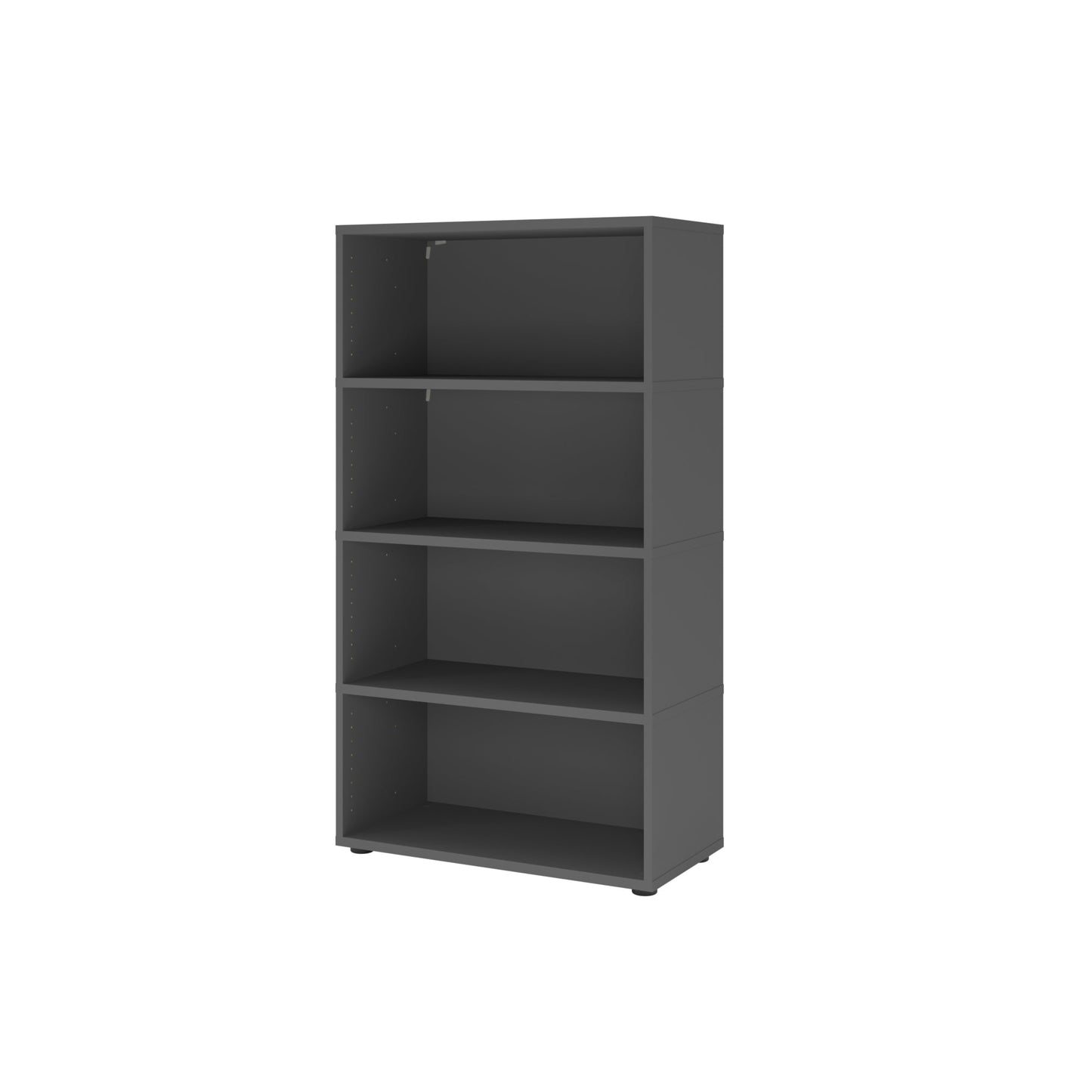 Hammerbacher Regal FlexWall 800 x 1.452 x 400 mm (B x H x T) 28kg Holz graphit