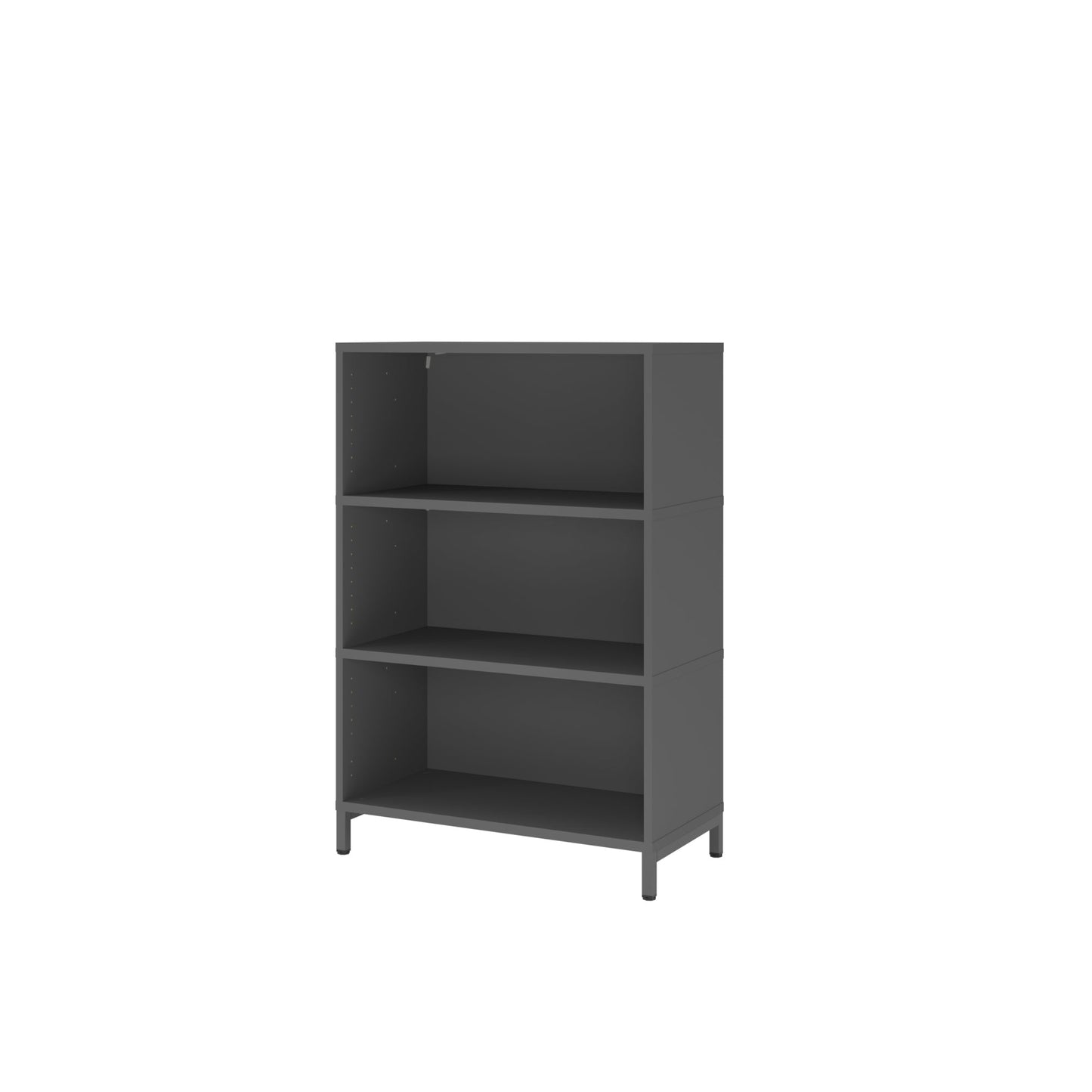 Hammerbacher Regal FlexWall 800 x 1.180 x 400 mm (B x H x T) 28kg Holz graphit