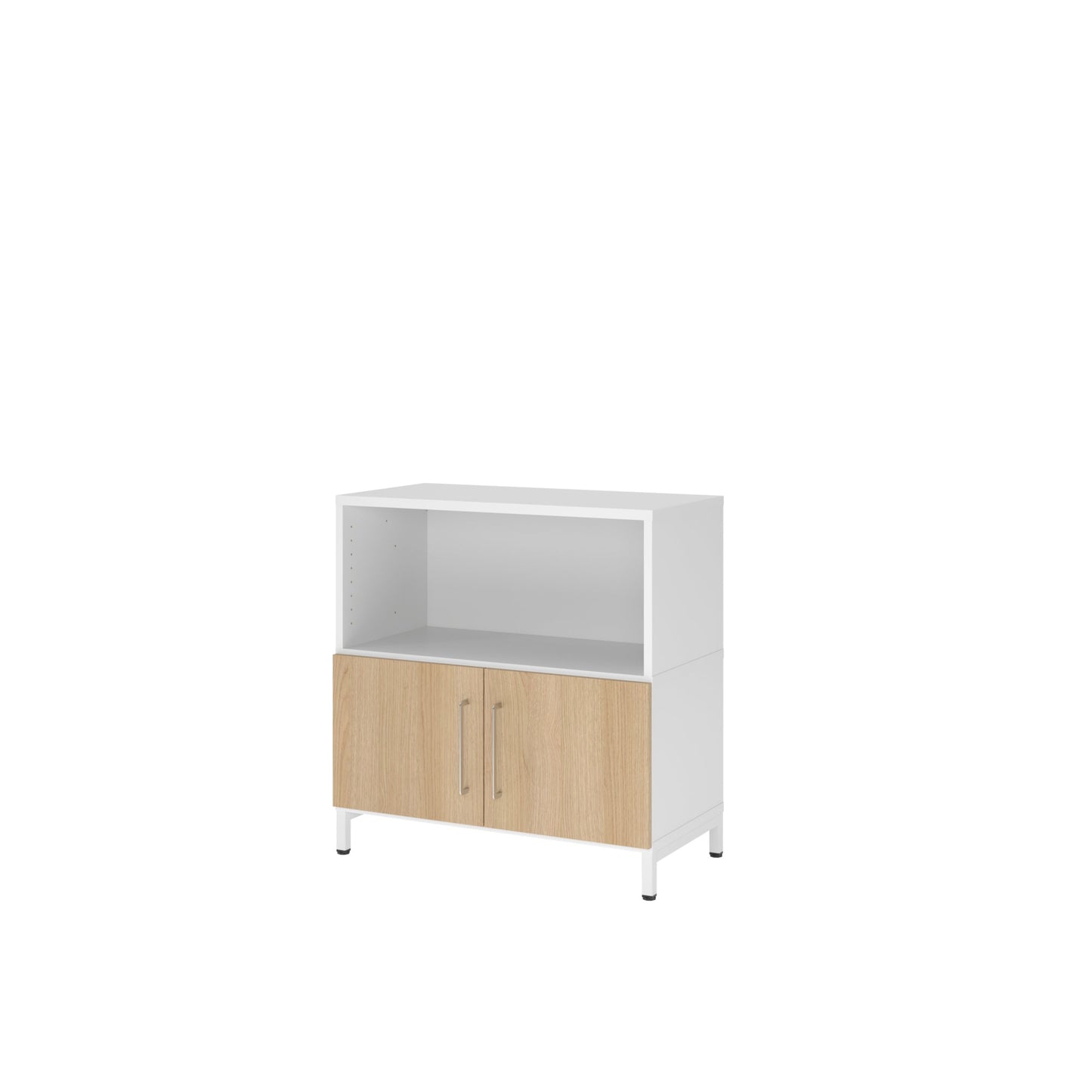 Hammerbacher Regalschrank FlexWall 800 x 828 x 417 mm (B x H x T) Flügeltür ohne Rollen Holz