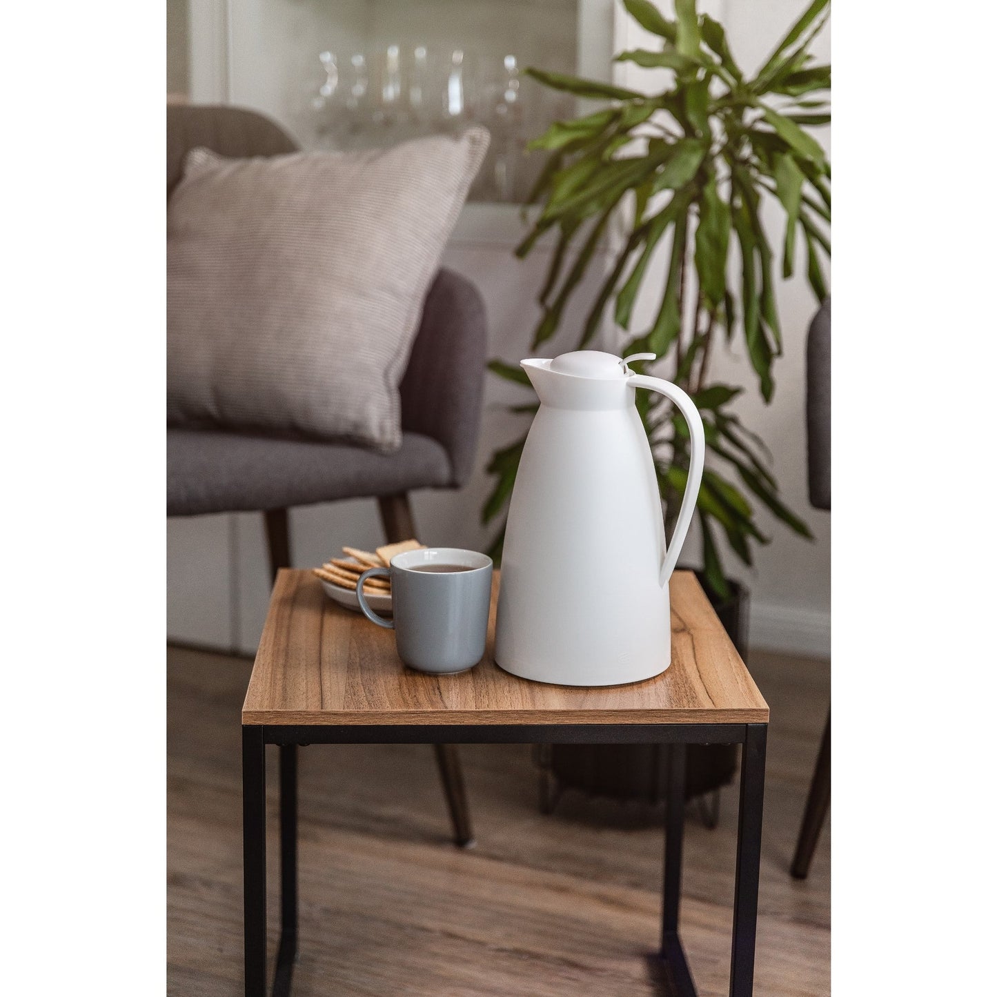 alfi Isolierkanne Eco 1l Kunststoff weiß