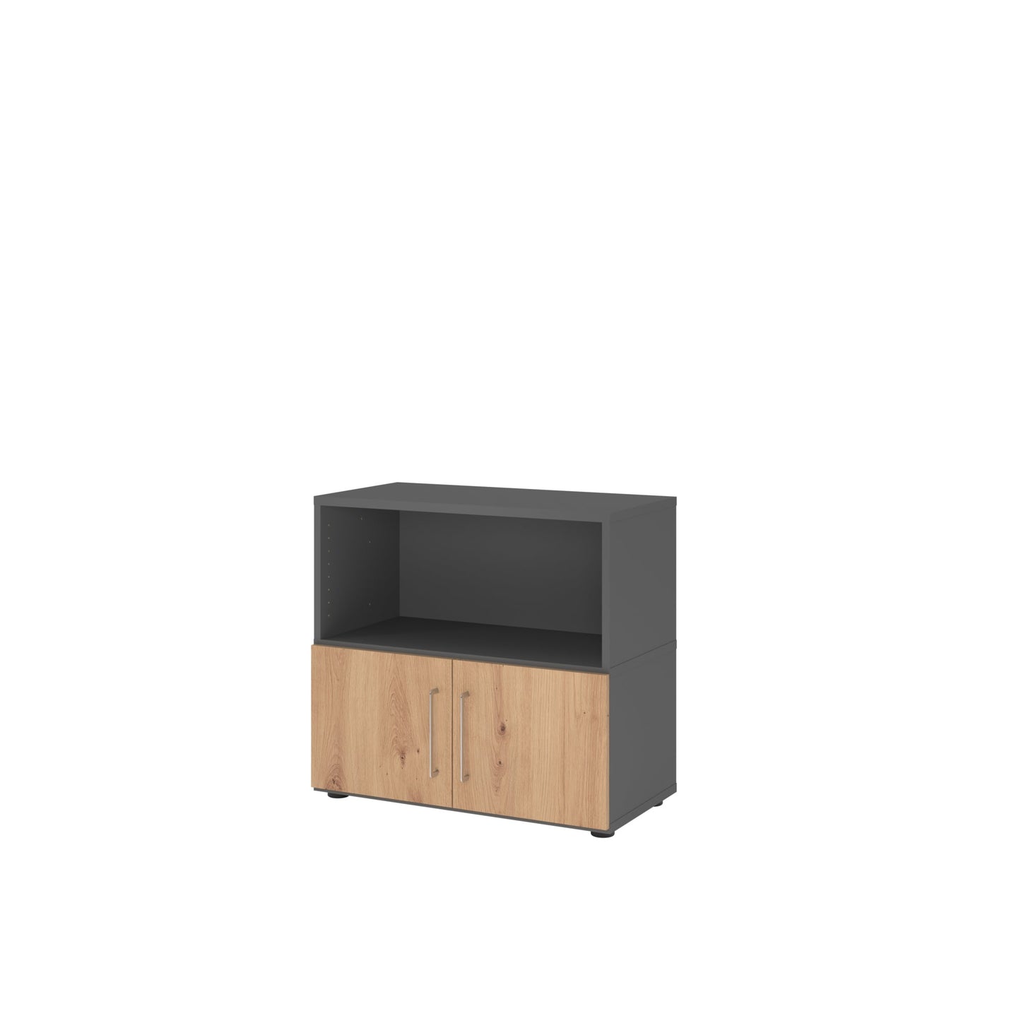 Hammerbacher Regalschrank FlexWall 800 x 748 x 417 mm (B x H x T) Flügeltür ohne Rollen Holz