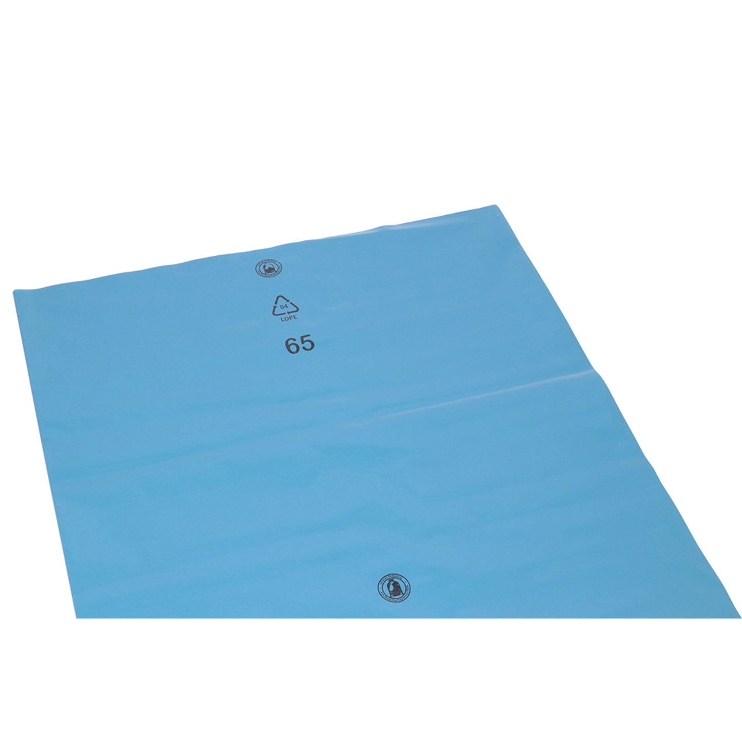 STANDARD Müllsack 100 x 125 cm (B x H) 60µm 240l LDPE, 98 % recycelt blau 100 St./Pack.