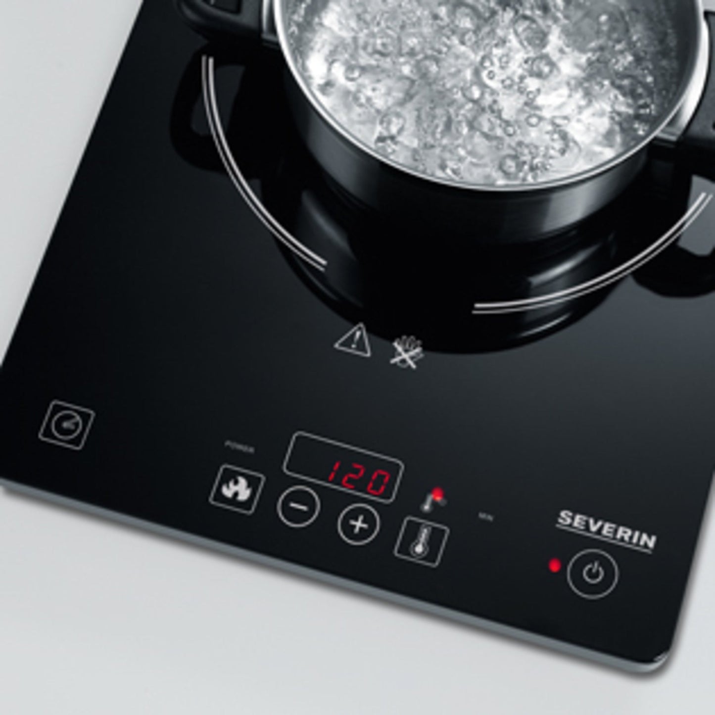 SEVERIN Kochplatte KP 1071 2.000W 1 Induktionskochzone Glaskeramik schwarz