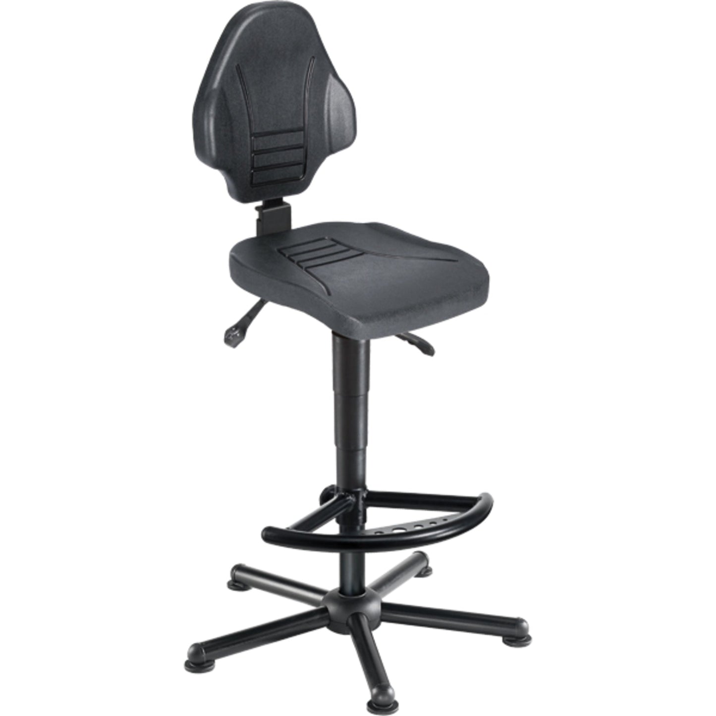 meychair Arbeitsdrehstuhl Workster Pro W13 XXL ca. 59-84cm Stahl, pulverbeschichtet schwarz