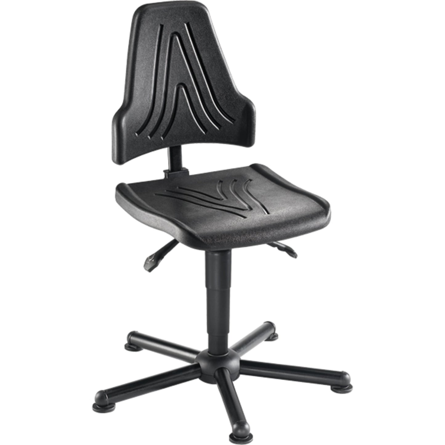 meychair Arbeitsdrehstuhl Workster Pro W19 XXL ca. 49-63cm Stahl, pulverbeschichtet schwarz
