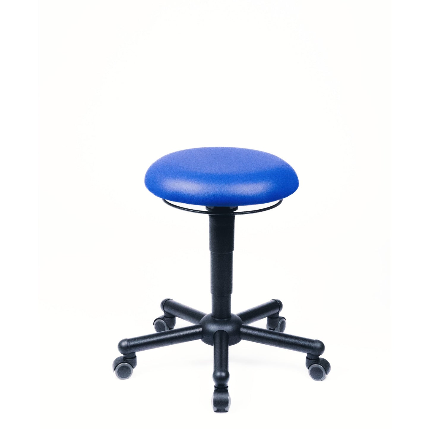 meychair Sitzhocker Assistant Pro A19 XXL Rundsitz blau Farbe des Fußkreuzes: schwarz