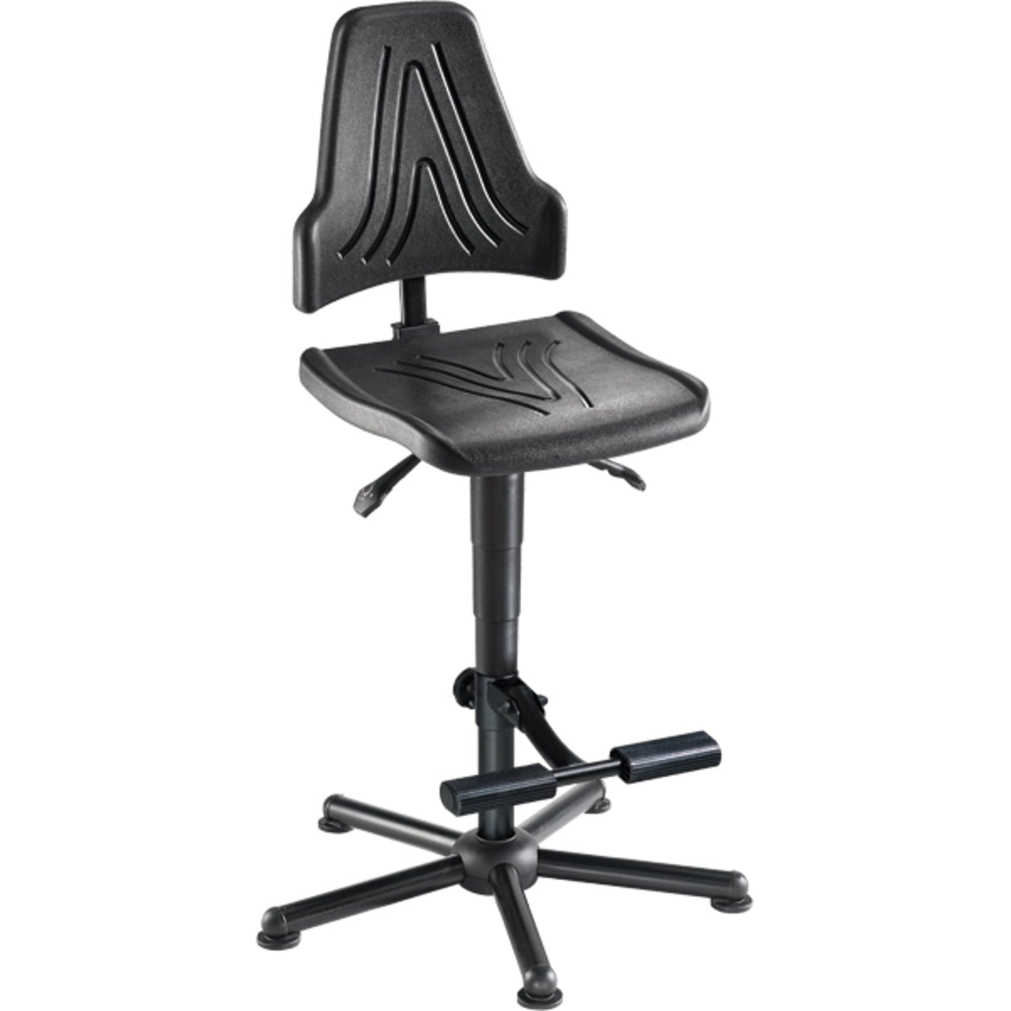 meychair Arbeitsdrehstuhl Workster Pro W19 XXL ca. 59-84cm Stahl, pulverbeschichtet schwarz