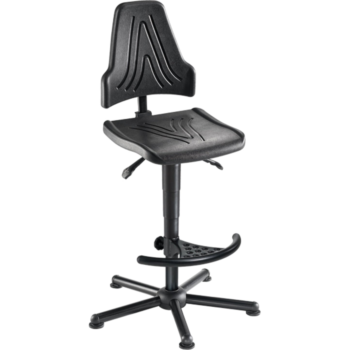 meychair Arbeitsdrehstuhl Workster Pro W19 ca. 59-84cm Stahl, pulverbeschichtet schwarz