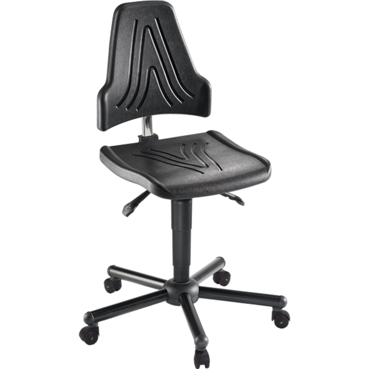 meychair Arbeitsdrehstuhl Workster Pro W19 XXL ca. 48-61cm Stahl, pulverbeschichtet schwarz
