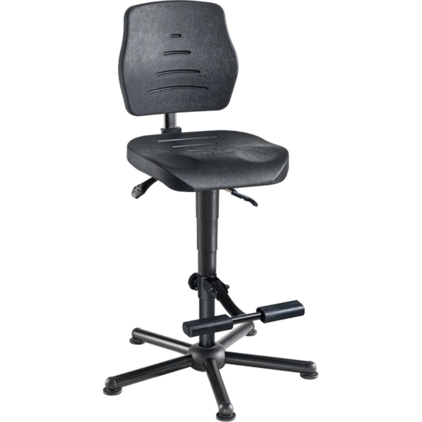 meychair Arbeitsdrehstuhl Workster Pro W15 XXL ca. 61-86cm Stahl, pulverbeschichtet schwarz