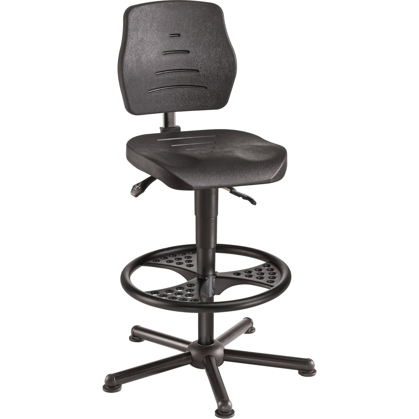 meychair Arbeitsdrehstuhl Workster Pro W15 XXL ca. 61-86cm Stahl, pulverbeschichtet schwarz