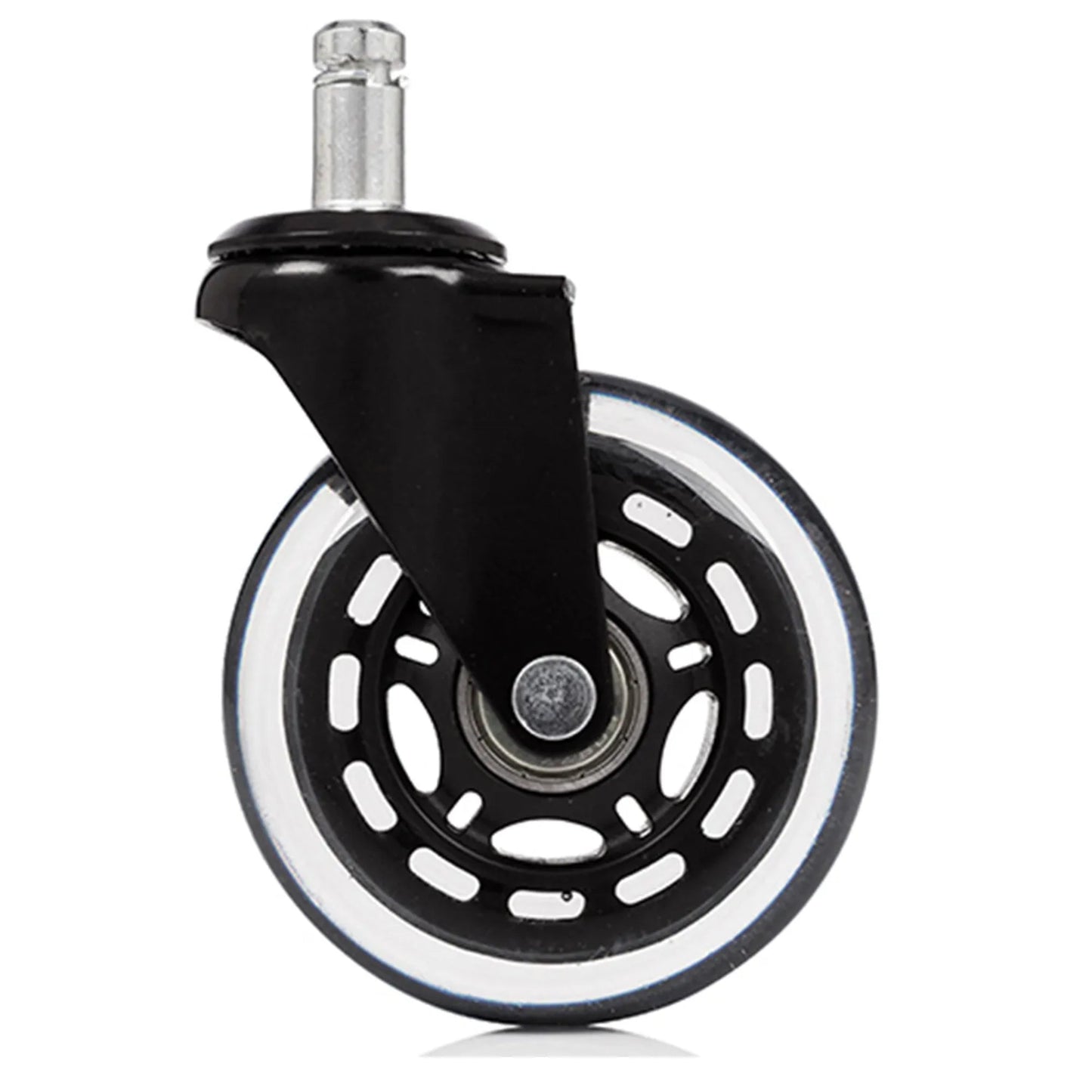 hjh OFFICE Ersatzrolle ROLO SKATE Metall/Kunststoff/Polyurethan, beschichtet schwarz/transparent 5 St./Pack.