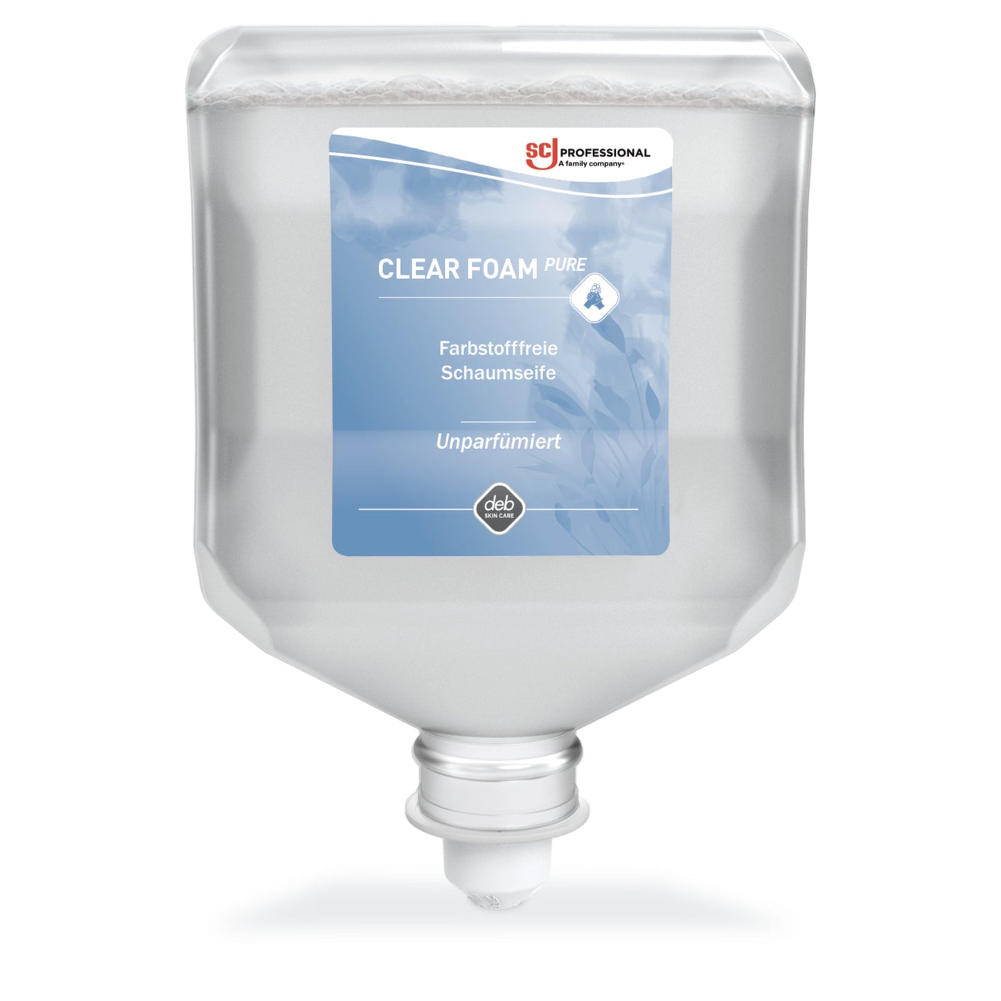 SC Johnson PROFESSIONAL Schaumseife Clear Foam PURE dermatologisch getestet 5,5-6,5 Bakterien Kartusche Kunststoff 2l