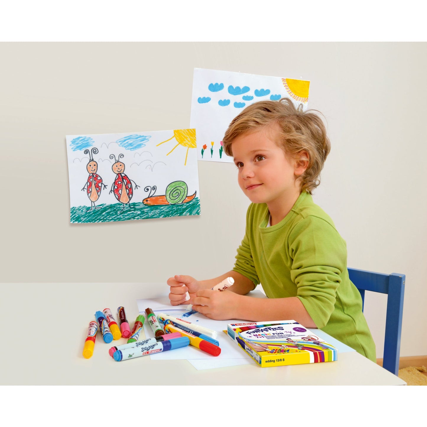 edding Fasermaler 13 FUNTASTICS MAGIC FUN 3mm farbig sortiert nicht auswaschbar 8 St./Pack.