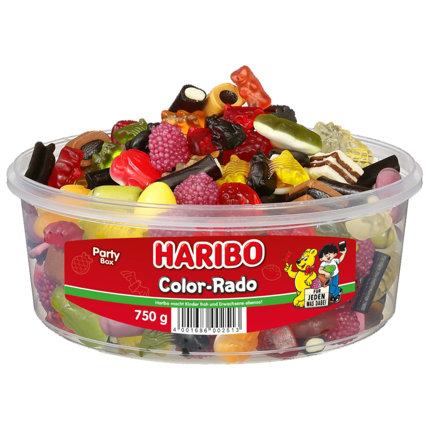 HARIBO Fruchtgummi Color-Rado 750 g/Pack.