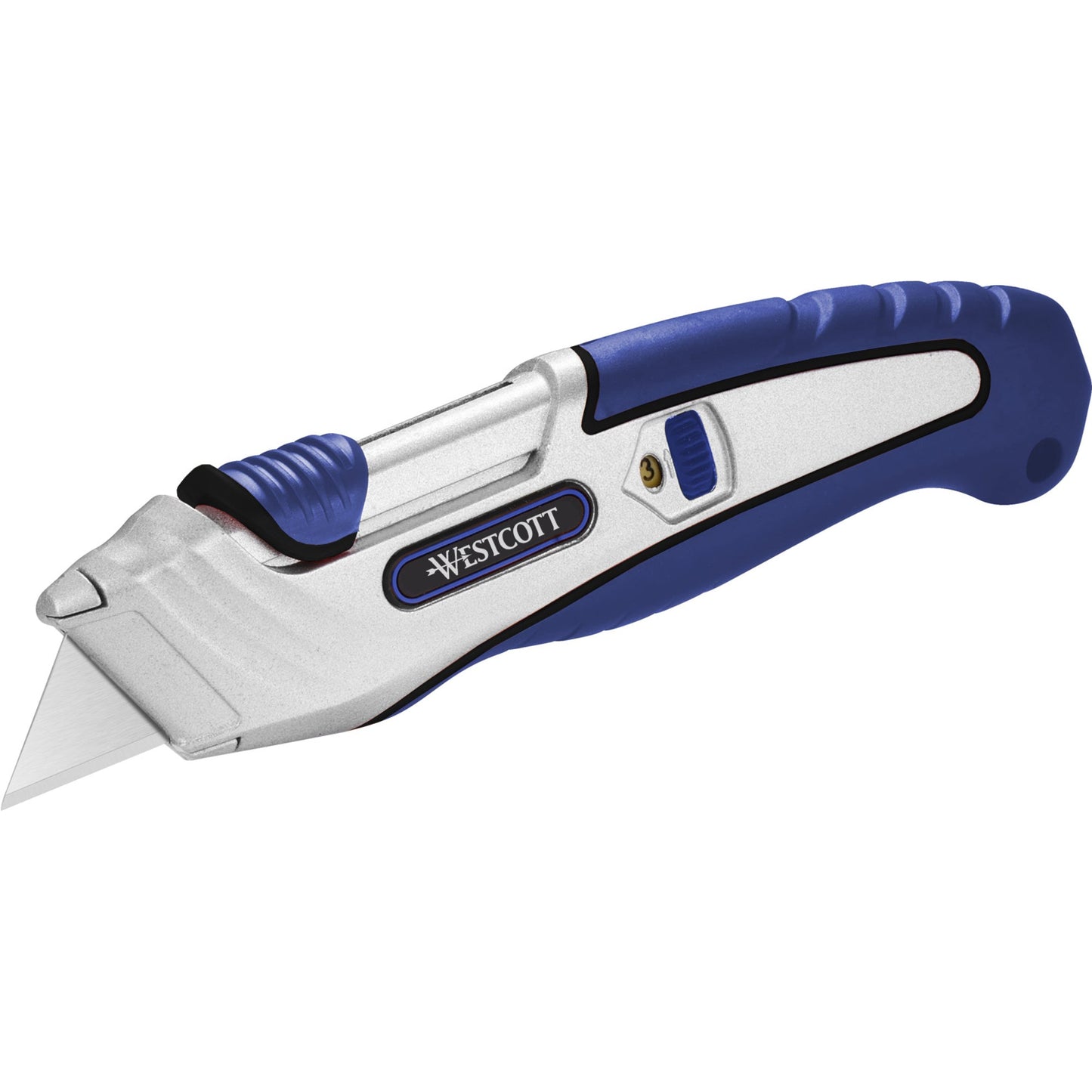 Westcott Sicherheitsmesser Mehrweg 18mm 9, 15, 25mm 1 Glied Metall nicht rostfrei schwarz/blau/silber