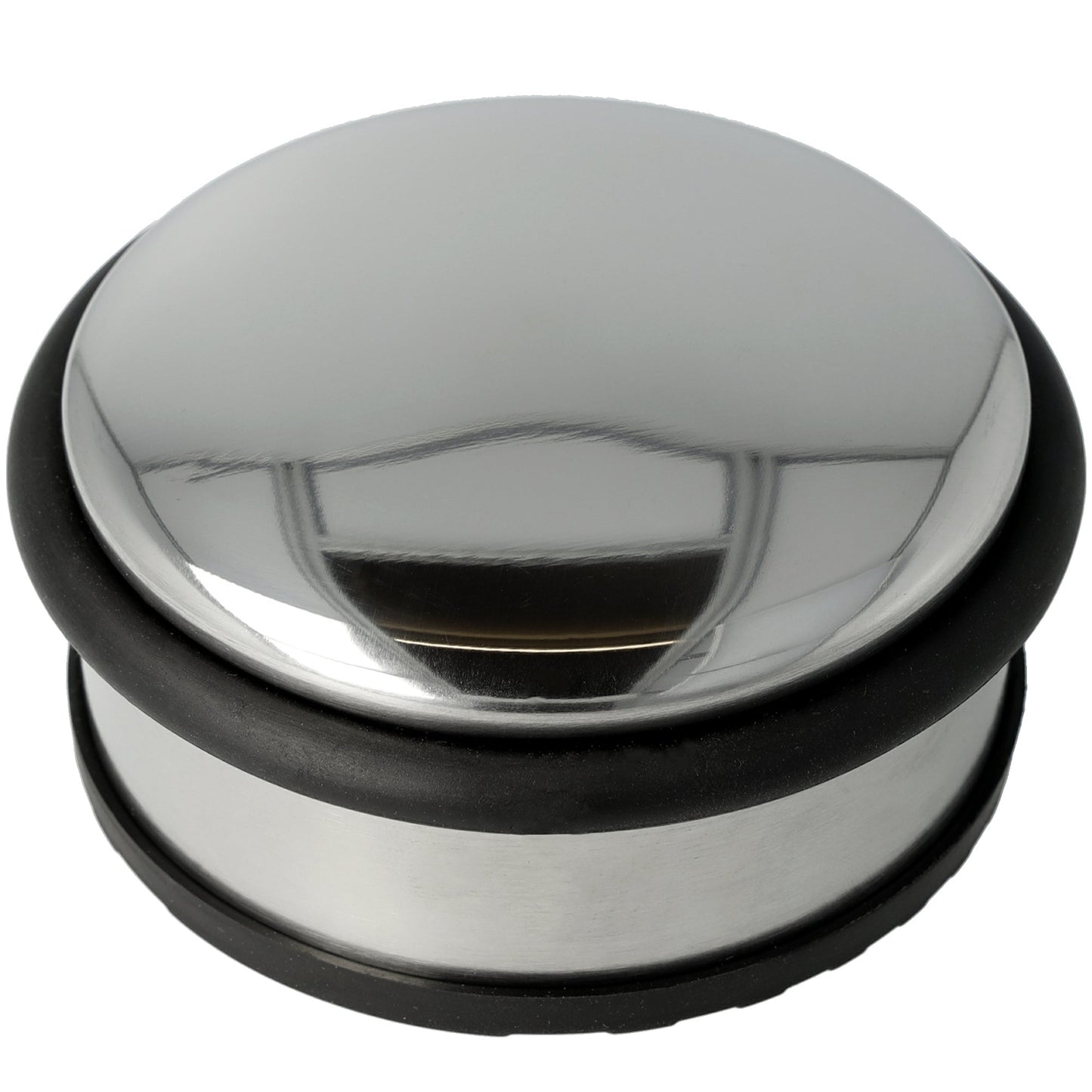 Westcott Türstopper 10 x 4 cm (Ø x H) Gummi/Edelstahl, poliert chrom