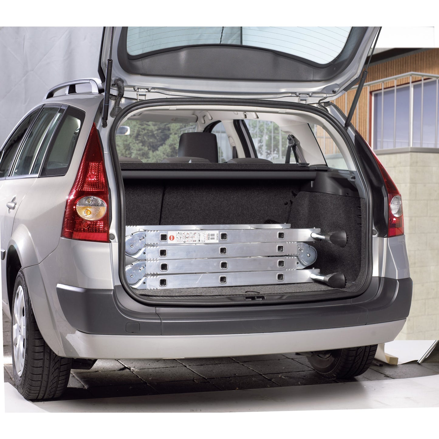 Hailo Multifunktionsleiter M60 4,35m Aluminium/Stahl/Kunststoff silber